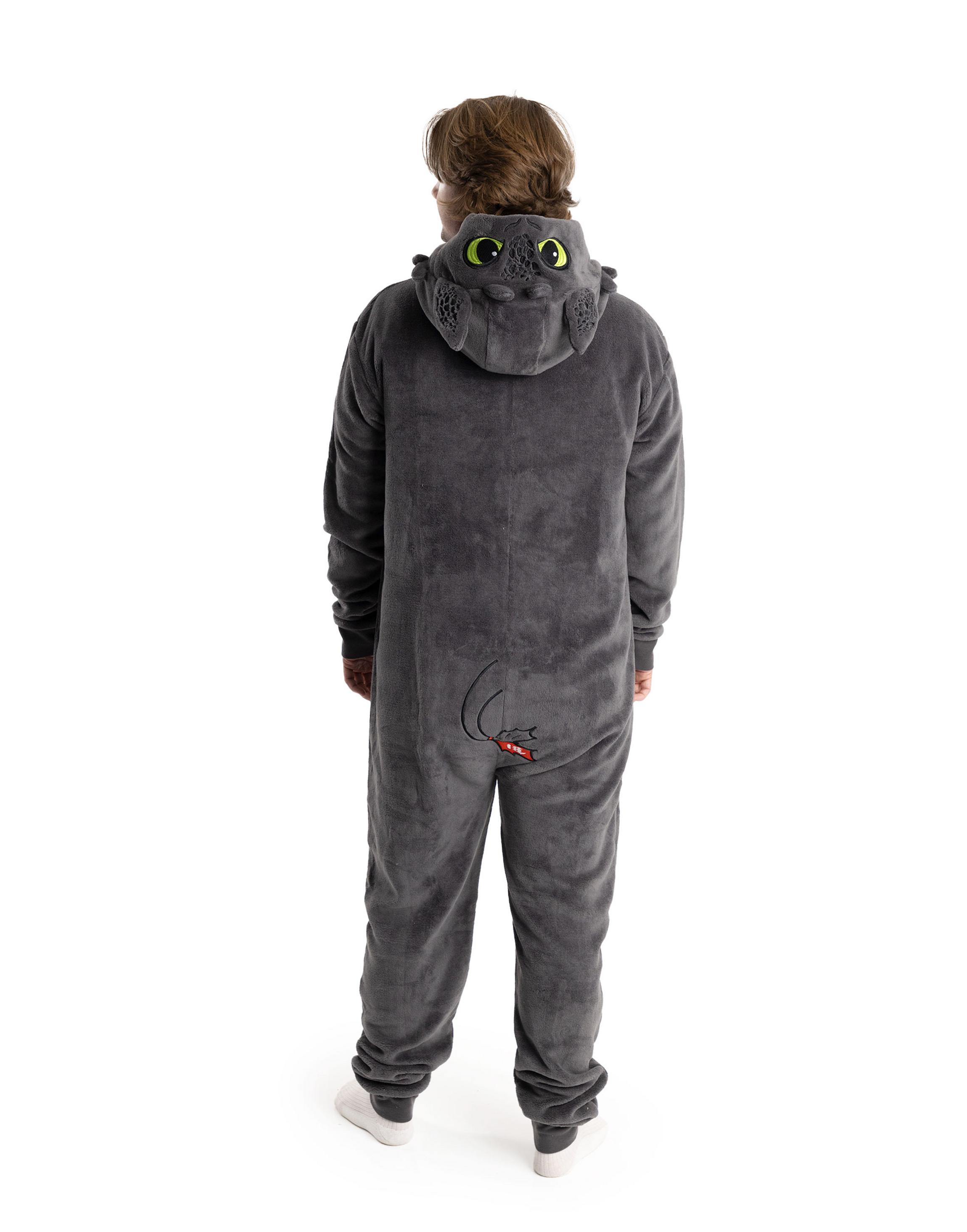 Charcoal How to Train Your Dragon Toothless Onesie, Image 3 of 6