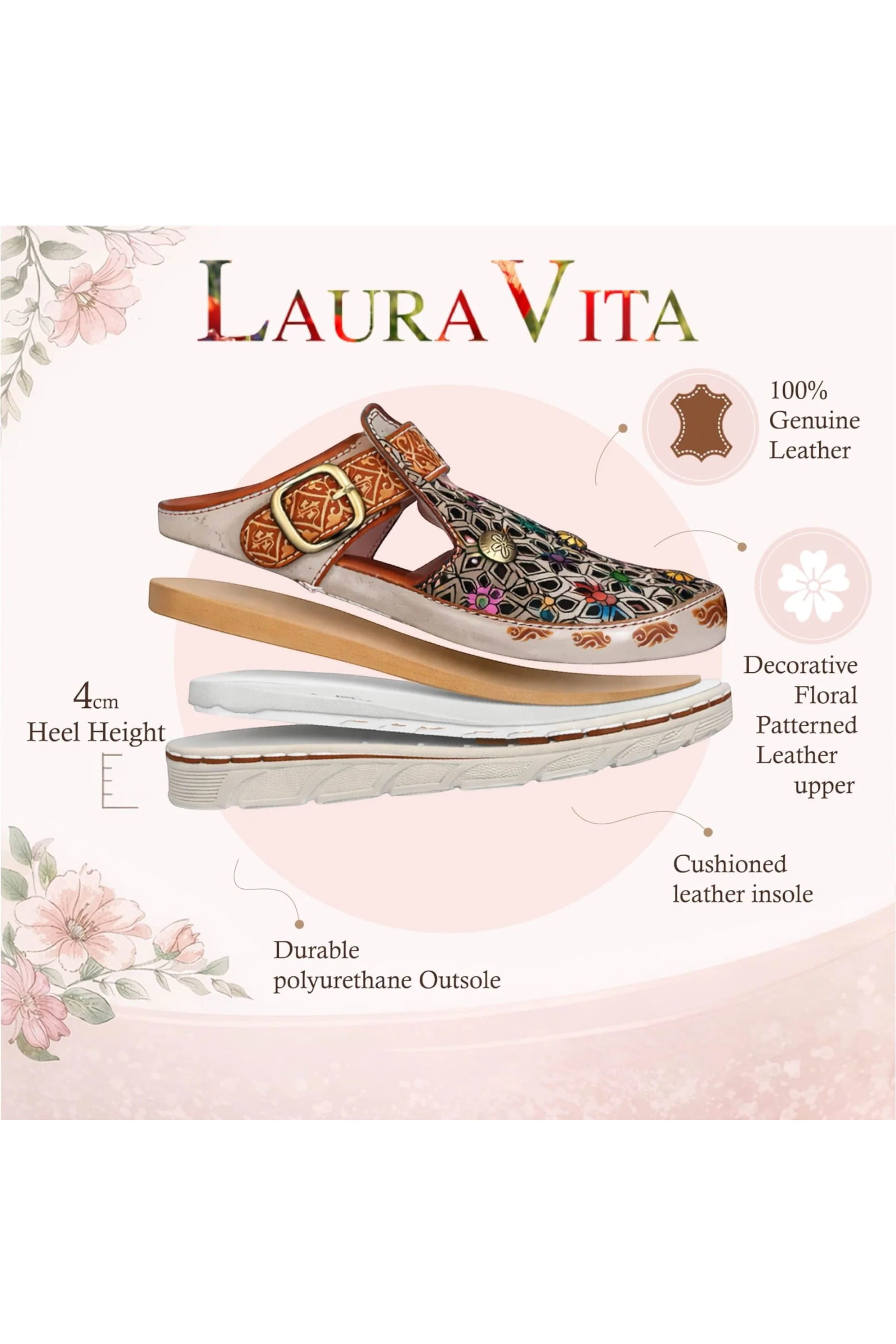 Beige Womens Cushioned Wedge Sandals-DORRY-01, Image 3 of 7