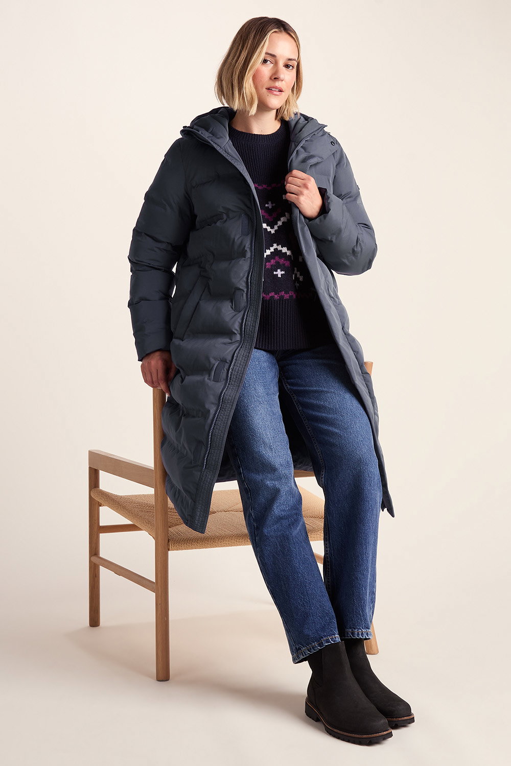 Blue Glaston Shower Resistant Insulated Parka, Image 2 of 6