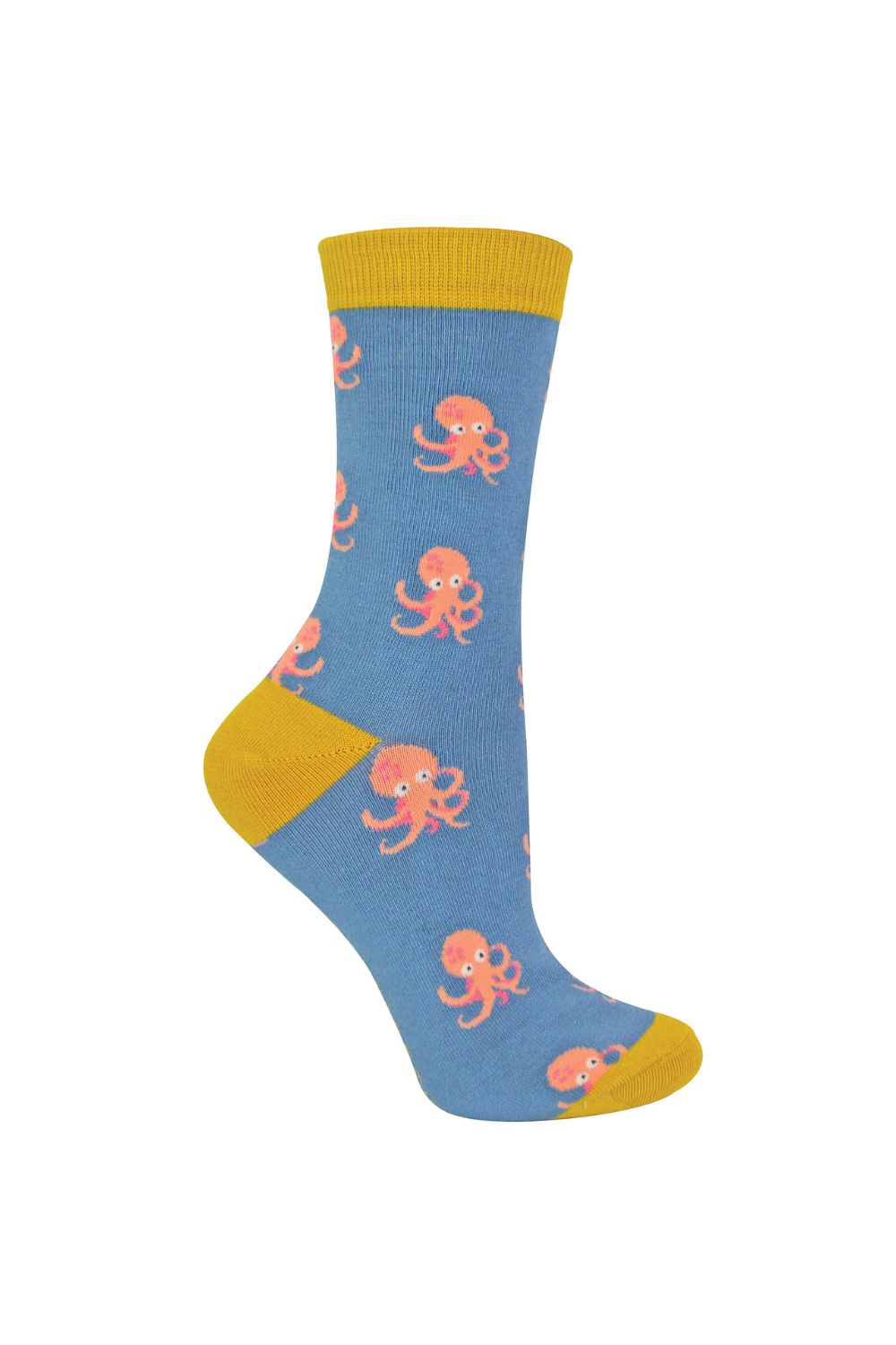 Aquamarine 1 Pack Novelty Animal Patterned Bamboo Socks, Image 1 of 4