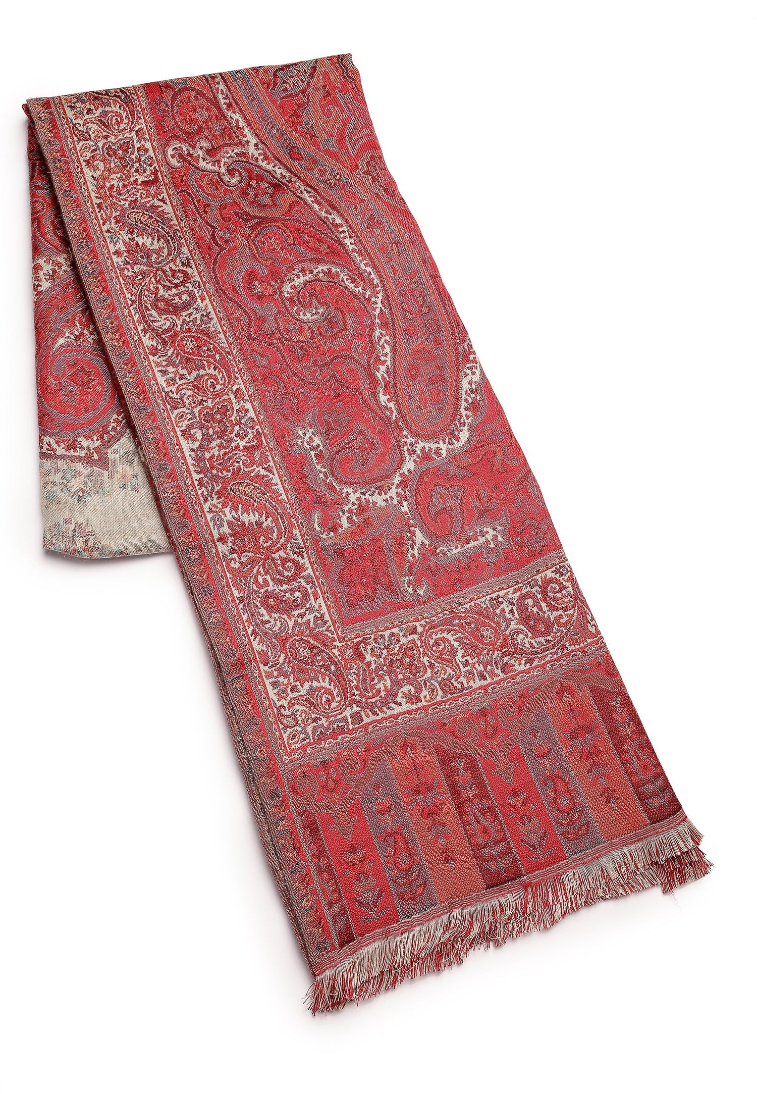 Multi Kashmiri Jamawar Scarf