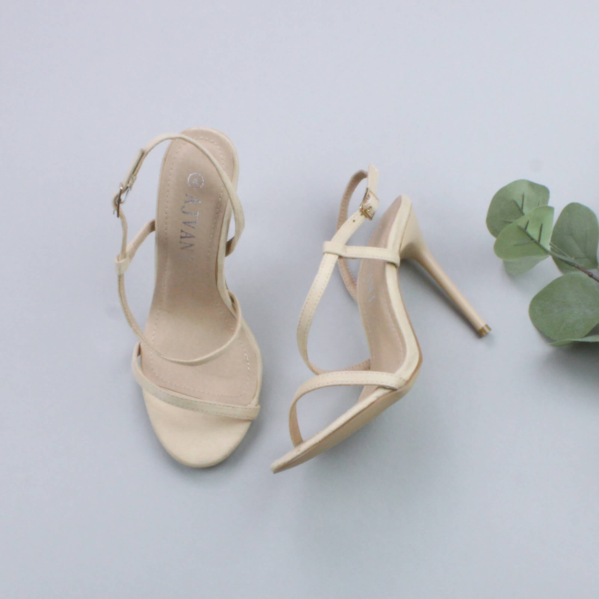 Natural High Heel Party Barely There Sandals, Image 4 of 6