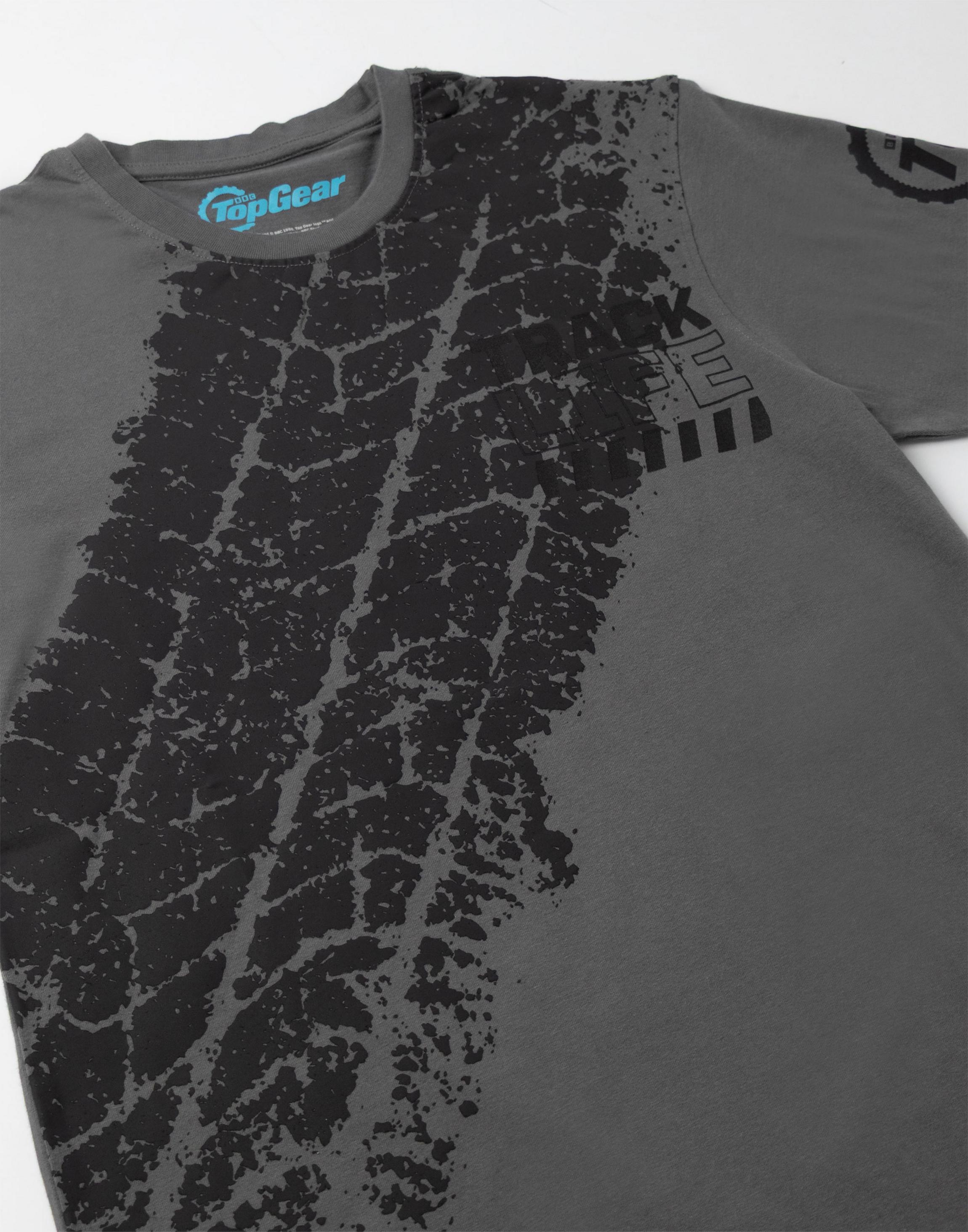Grey Top Gear Track Life T-Shirt, Image 3 of 6