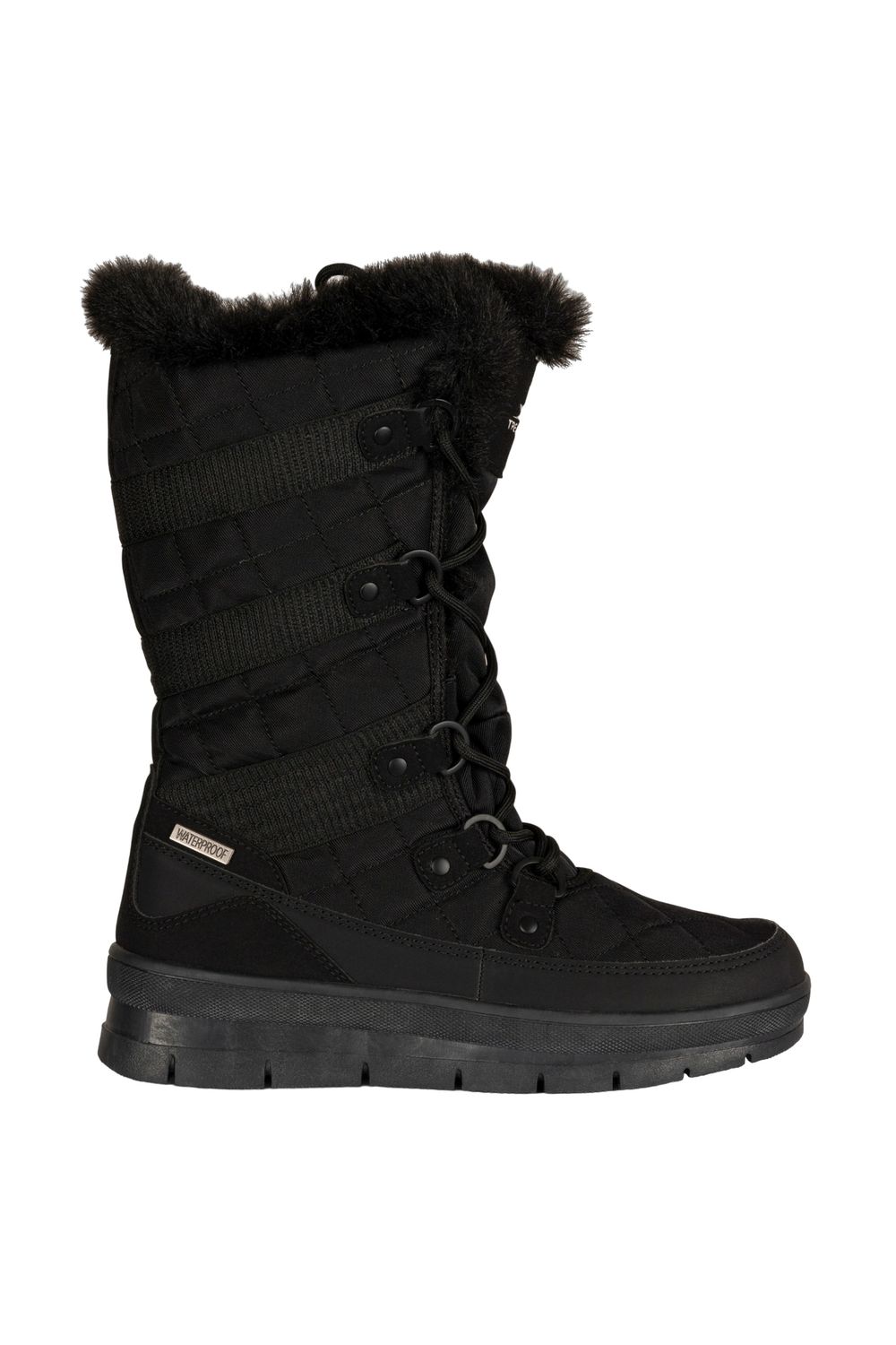Black Evelyn Snow Boots, Image 3 of 4