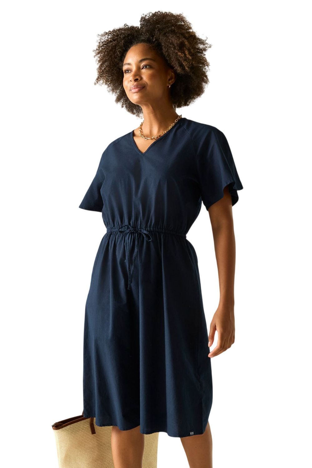 Navy Elona Midi Dress, Image 5 of 5