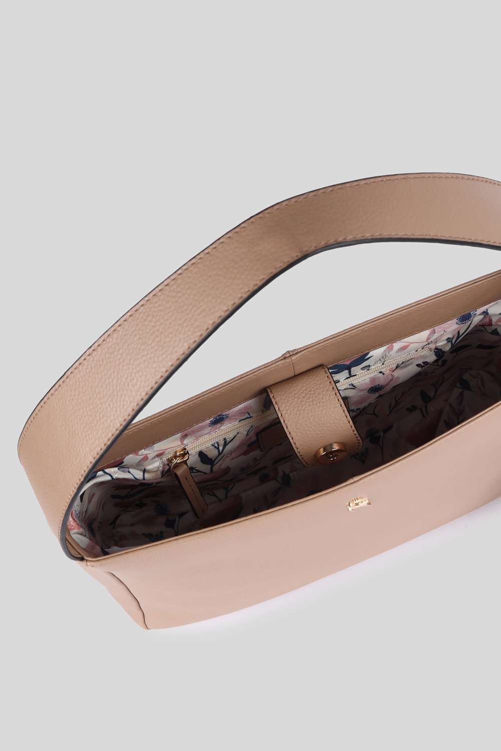 Beige Ashwood Leather Beige 'Capolavoro Veneziano' Real Leather Hobo Shoulder Bag, Image 4 of 4
