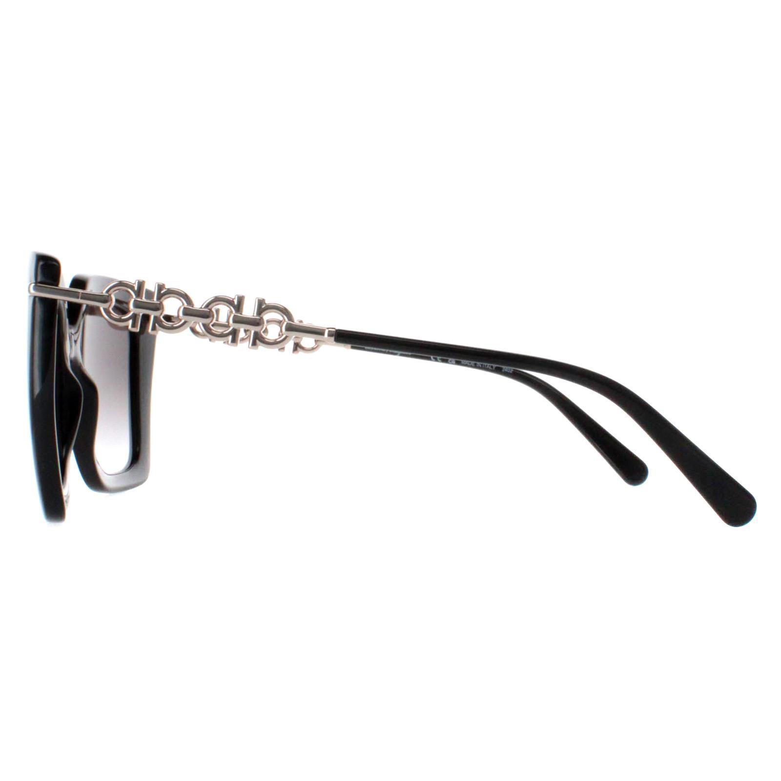 Black Salvatore Ferragamo Black Square Black Smoke Gradient SF1041S, Image 3 of 4