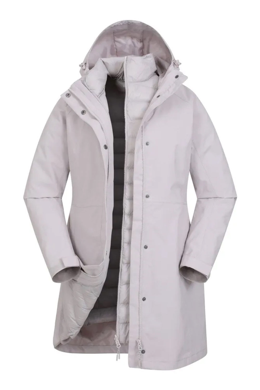 Beige Alaskan Long 3 In 1 Jacket, Image 1 of 4