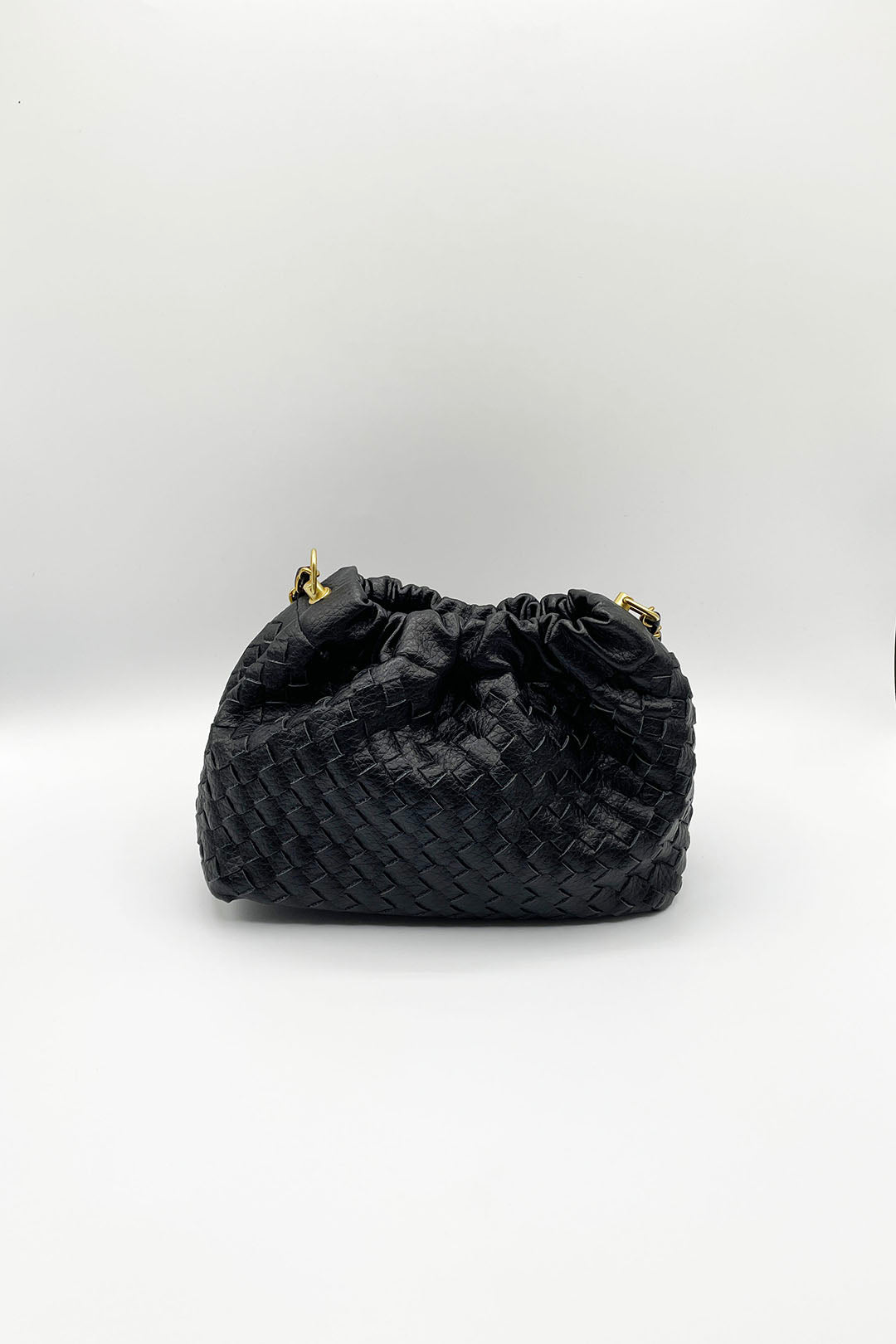 Black Woven Crossbody Handbag, Image 3 of 5