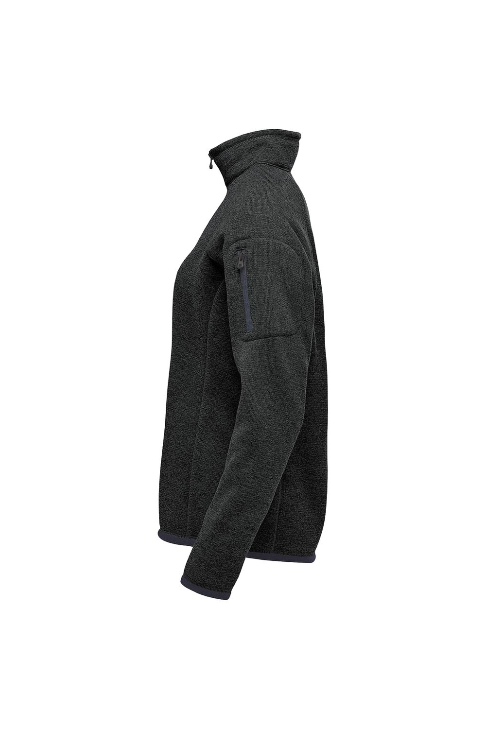 Black Avalante Heather Quarter Zip Fleece Top, Image 4 of 4