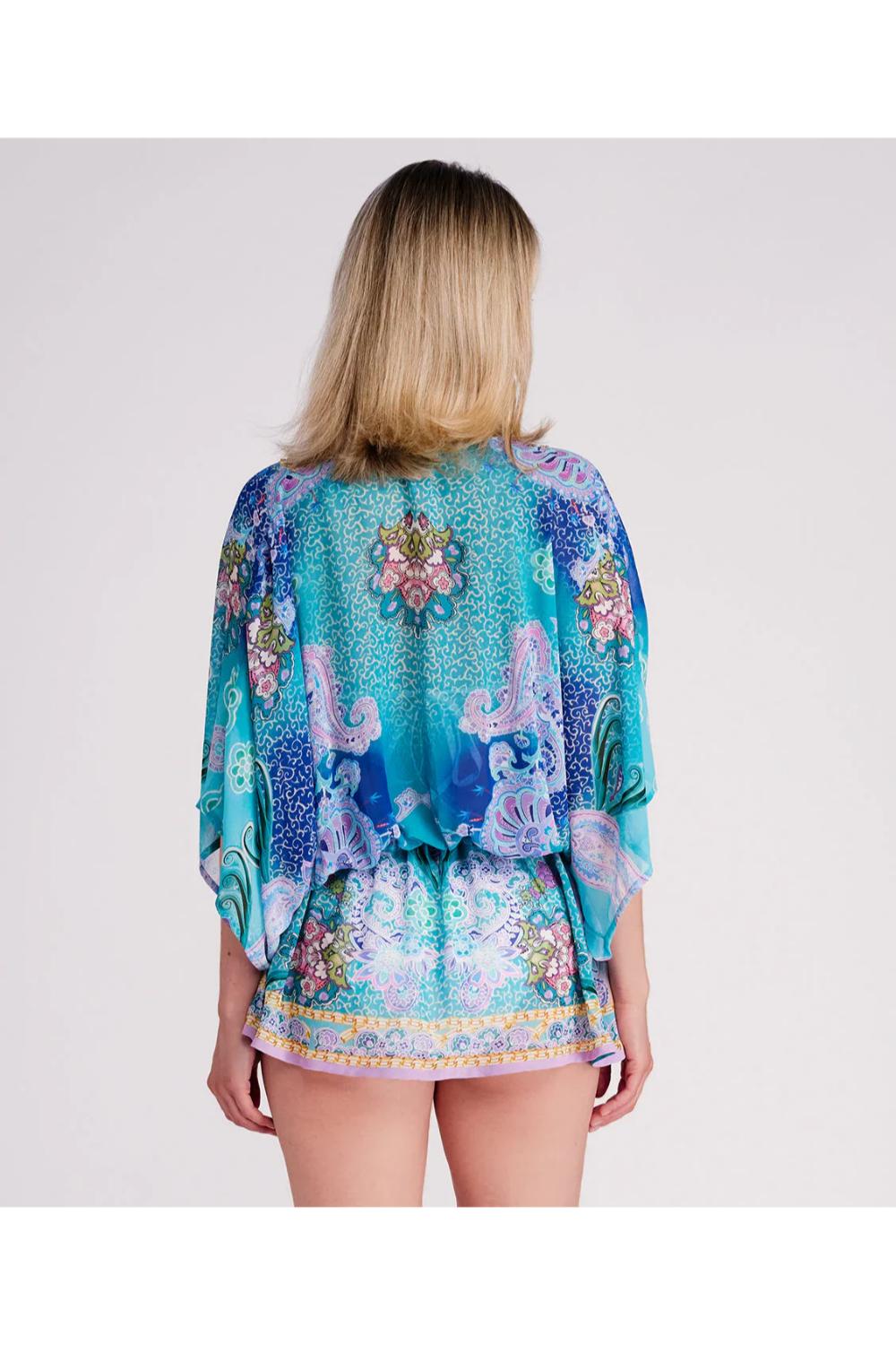 Turqouise Ravenna - Kaftan Beach Cover-up, Image 3 of 3
