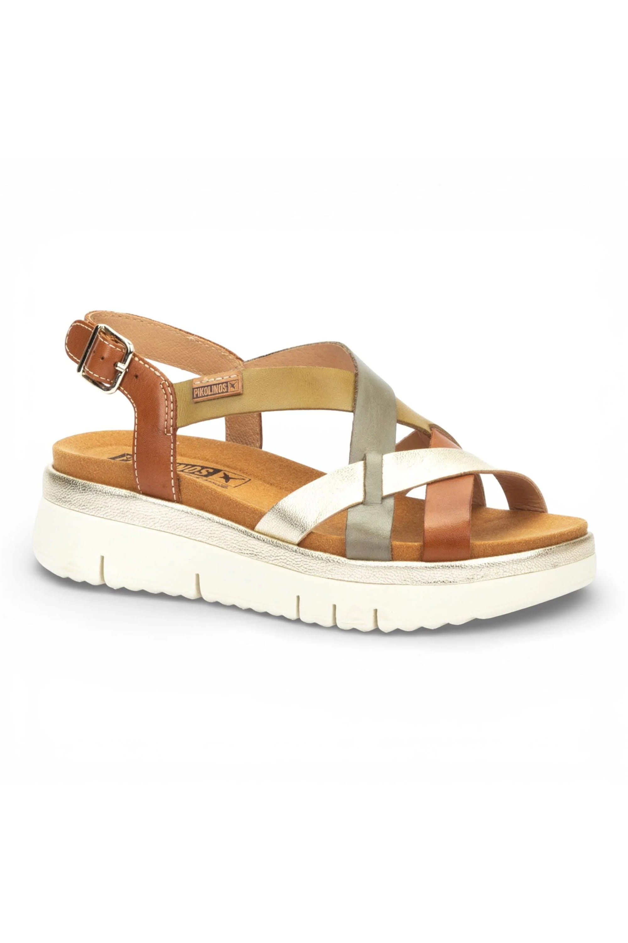 Brown Womens Heel Summer Sandals -W4N-0650C1, Image 2 of 8