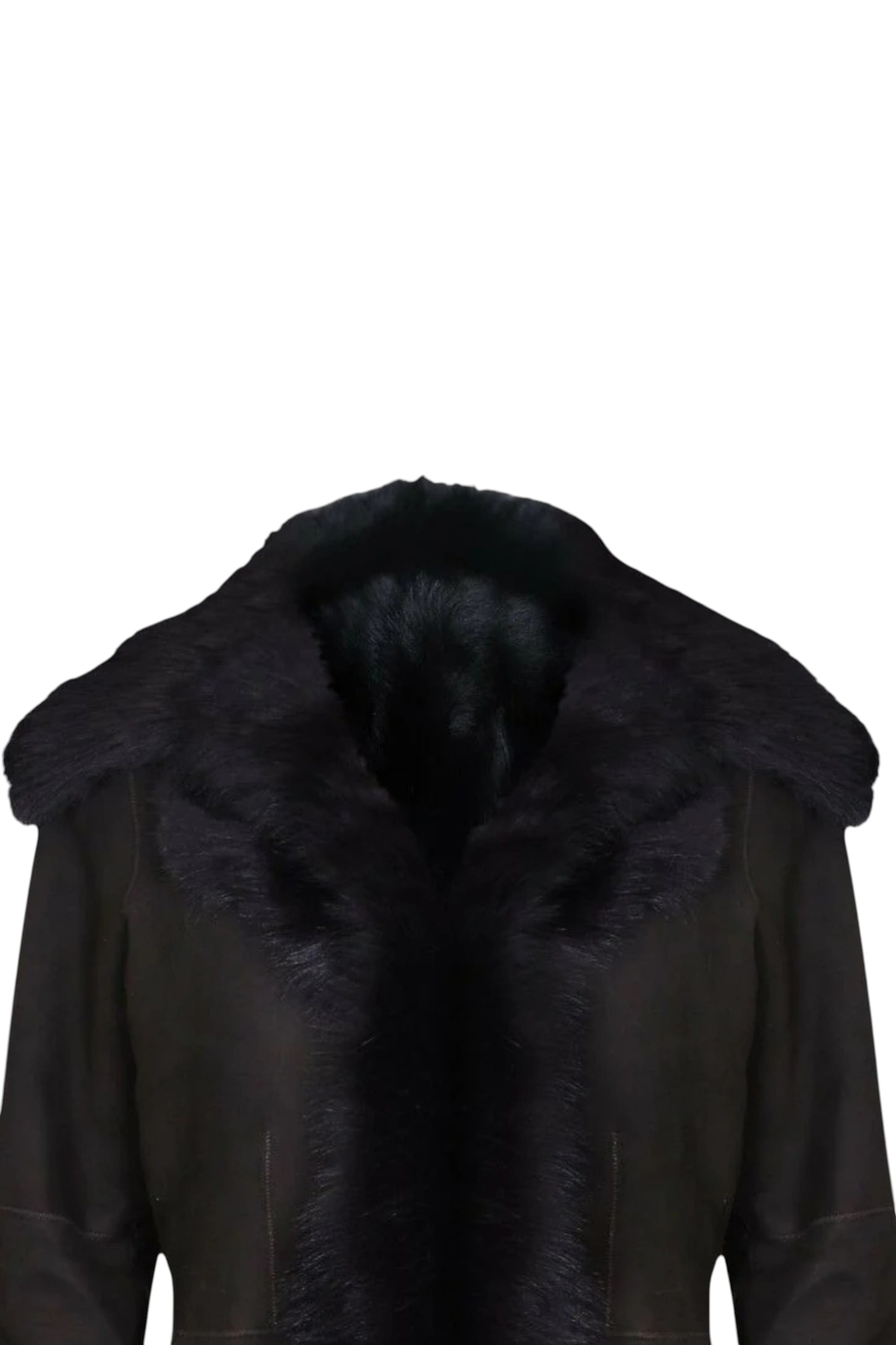 Dark Brown Toscana Sheep Suede Leather Trench Coat, Image 7 of 8