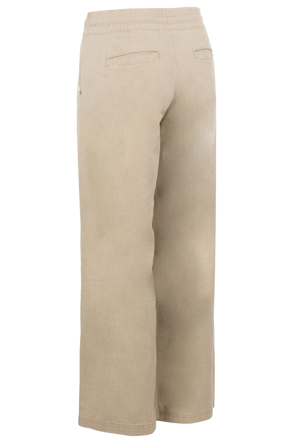 Taupe Zinny Wide Leg Trousers, Image 2 of 3