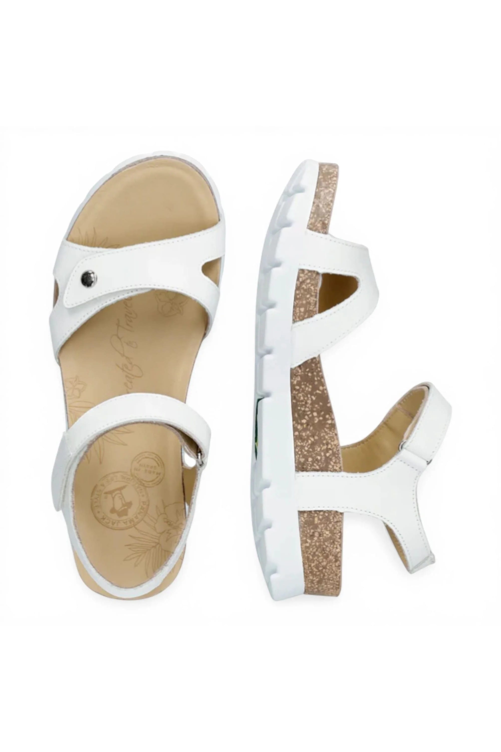 White Womens Platform Wedge Sandals - Sulia B1, Image 5 of 8