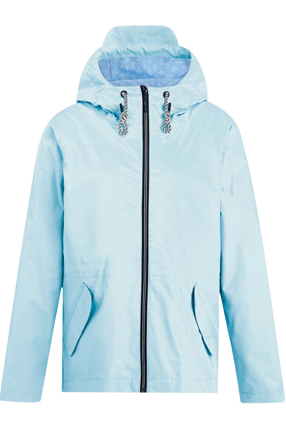 Sky Blue Bayletta Plain Waterproof Jacket, Image 1 of 4