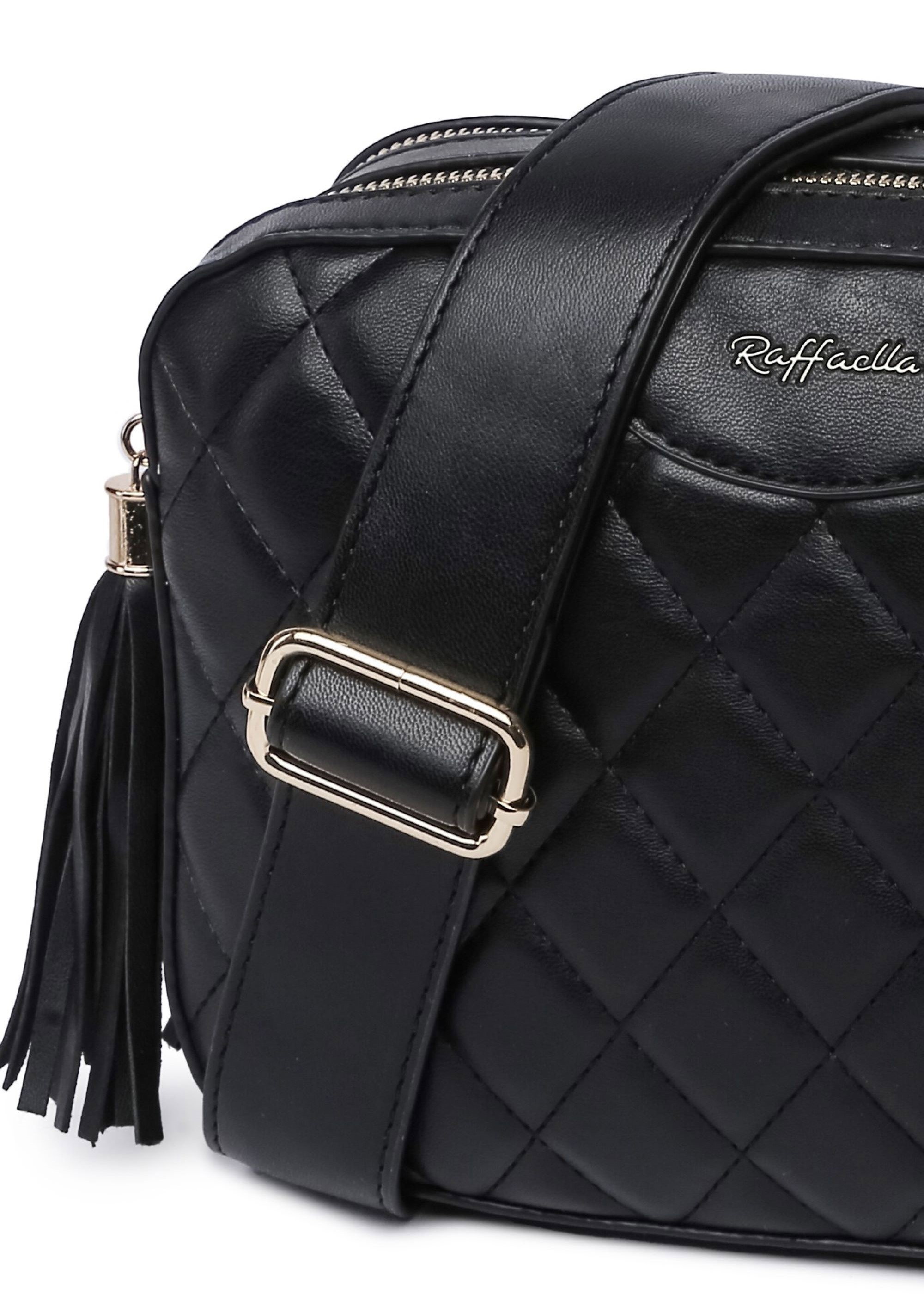 Black Raffaella Black Quilted Cross Body Camera Bag, Image 2 of 2