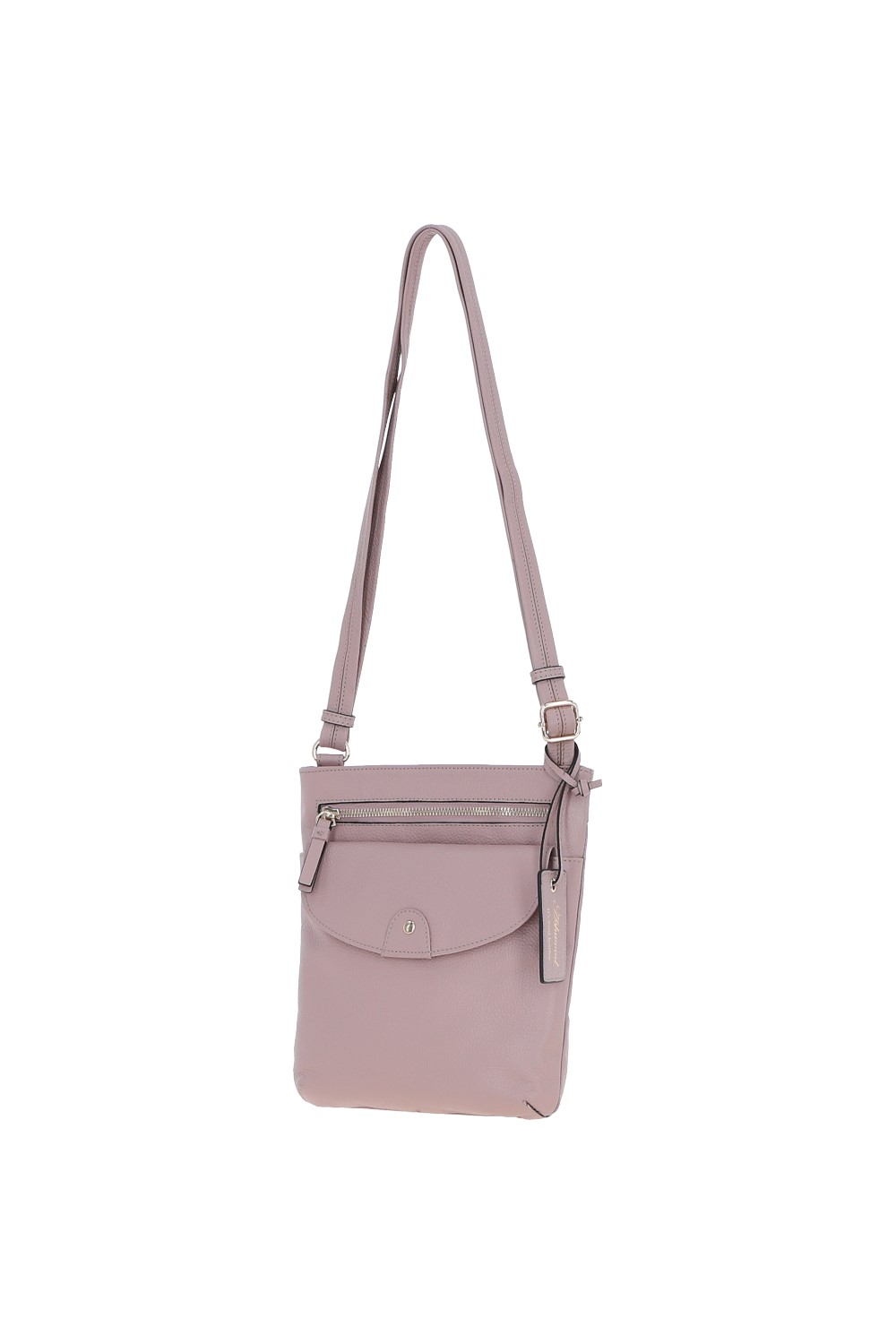 Light Pink Ashwood Leather Light Pink 'Five CB' Real Leather Cross Body Bag, Image 2 of 5