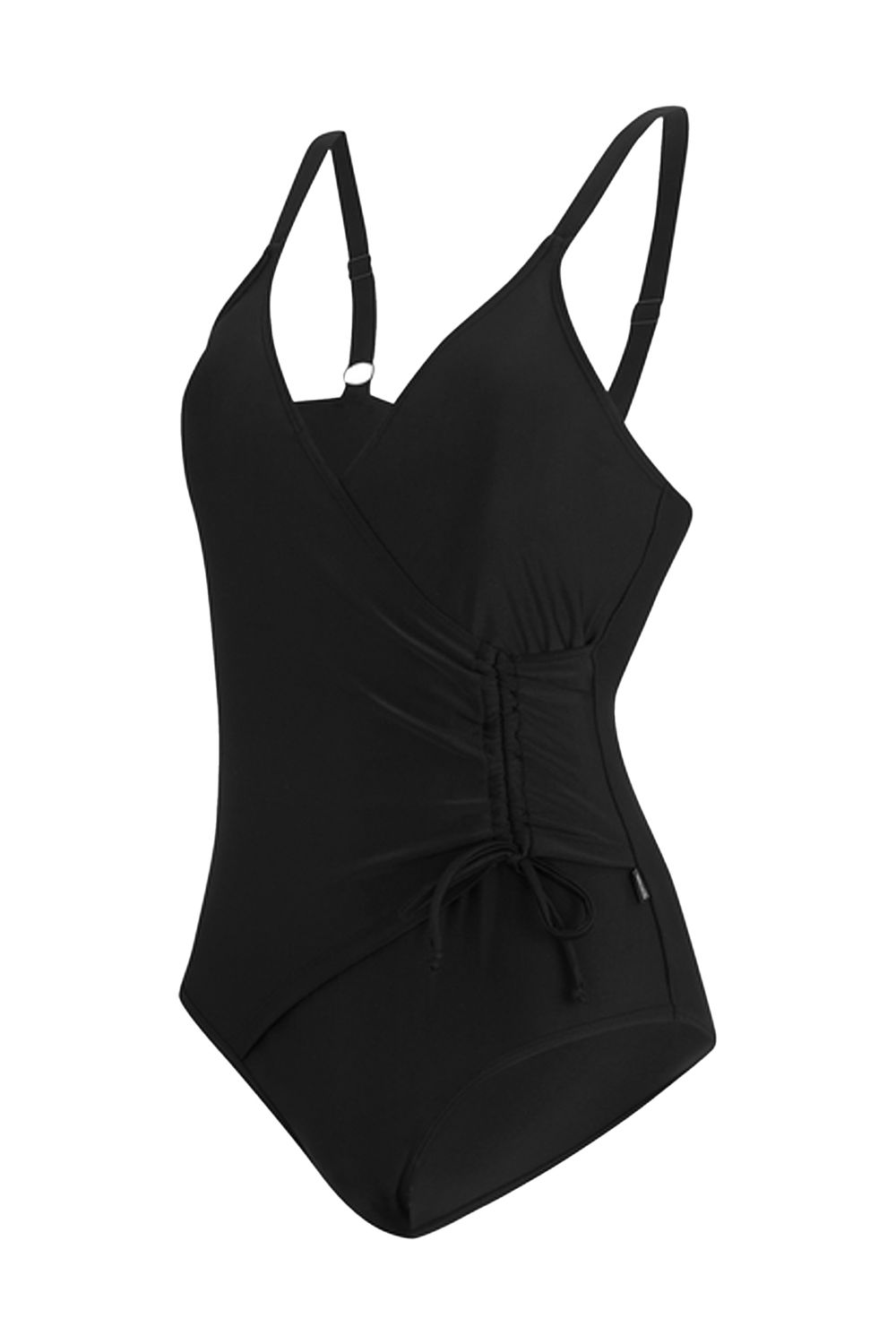Black Baylenne Plain One Piece Swimsuit, Image 3 of 3
