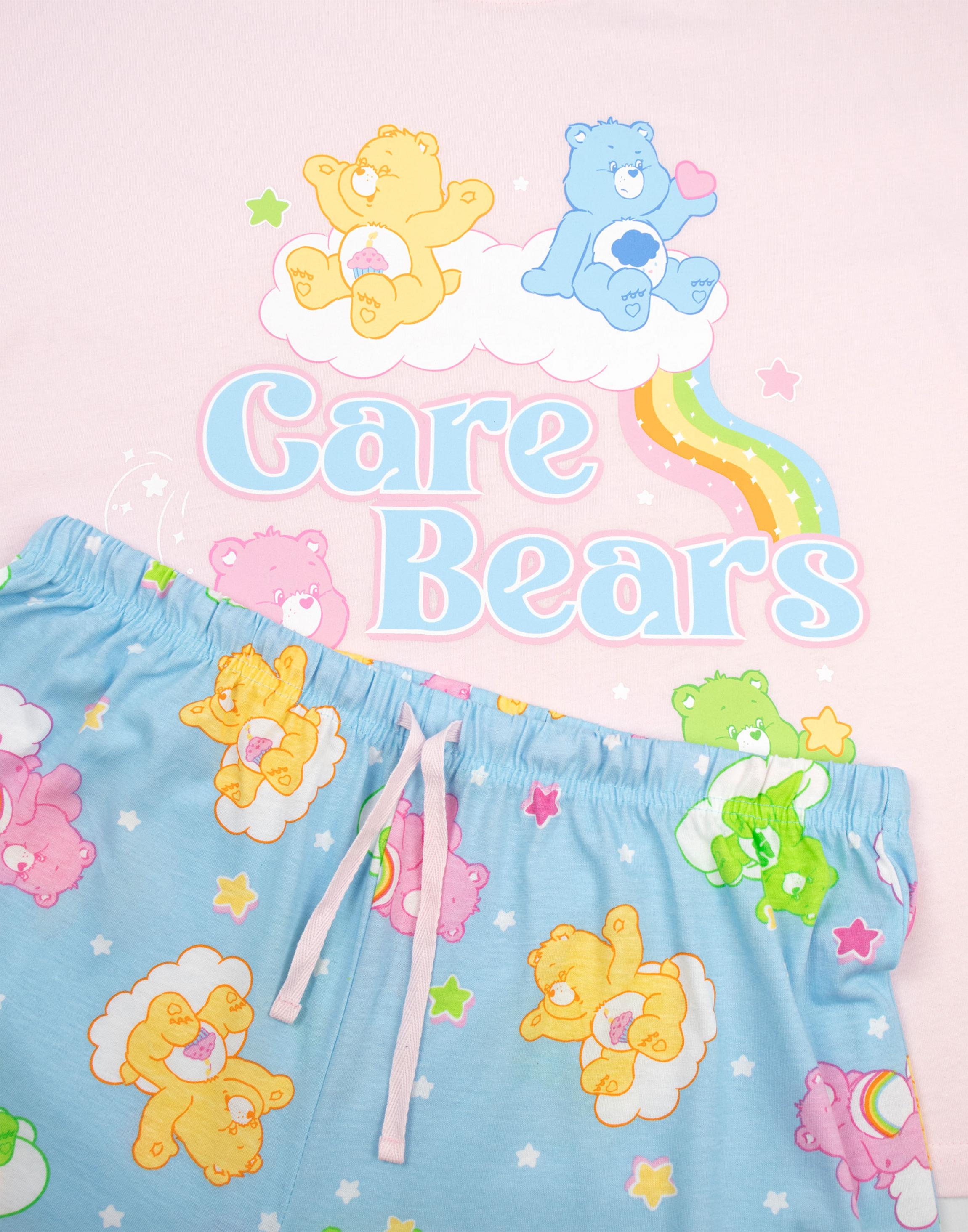 Pink Care Bears Character Pyjama Set, Image 4 of 6