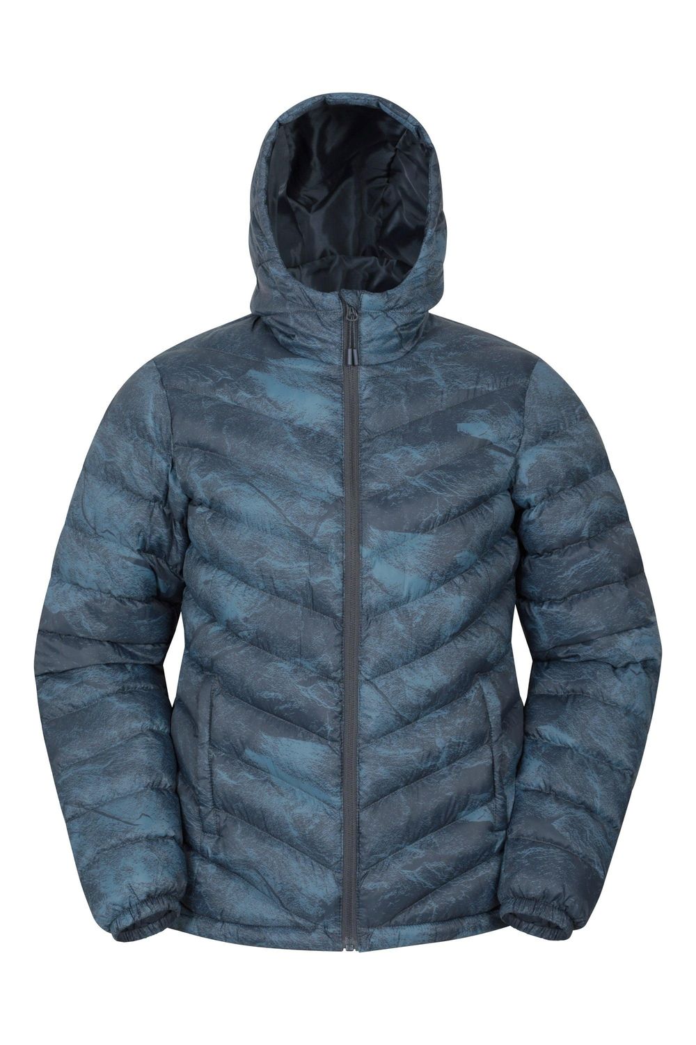 Navy Blue Seasons Animal Print Padded Jacket, Image 1 of 1