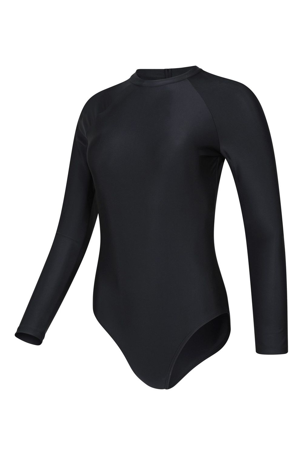 Black Sydney Long Sleeved One Piece Swimsuit, Image 4 of 4