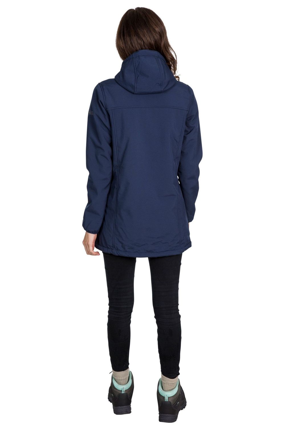 Navy Kristen Long Hooded Waterproof Jacket, Image 3 of 5