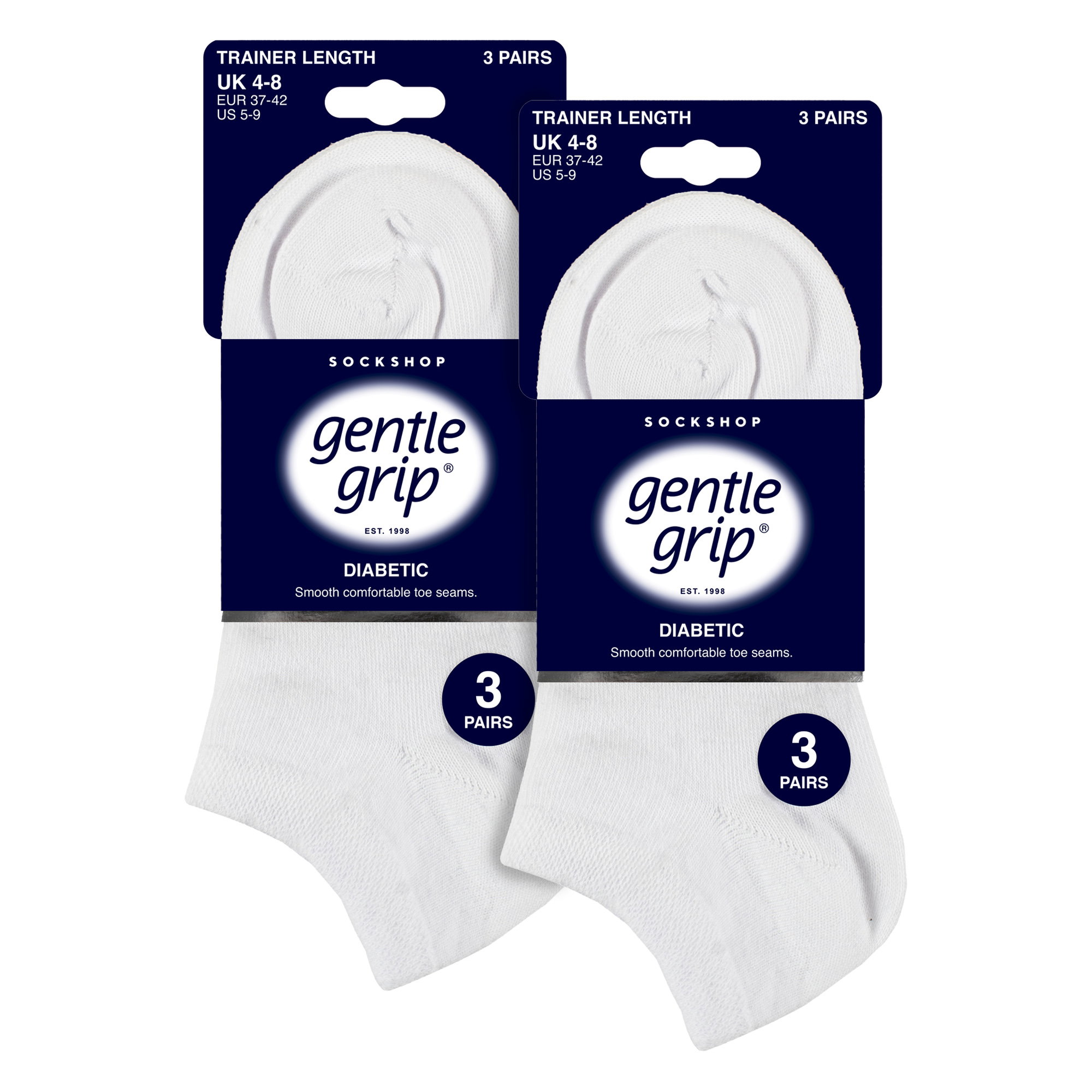 White 6 Pack Trainer Cotton Rich Socks, Image 5 of 5