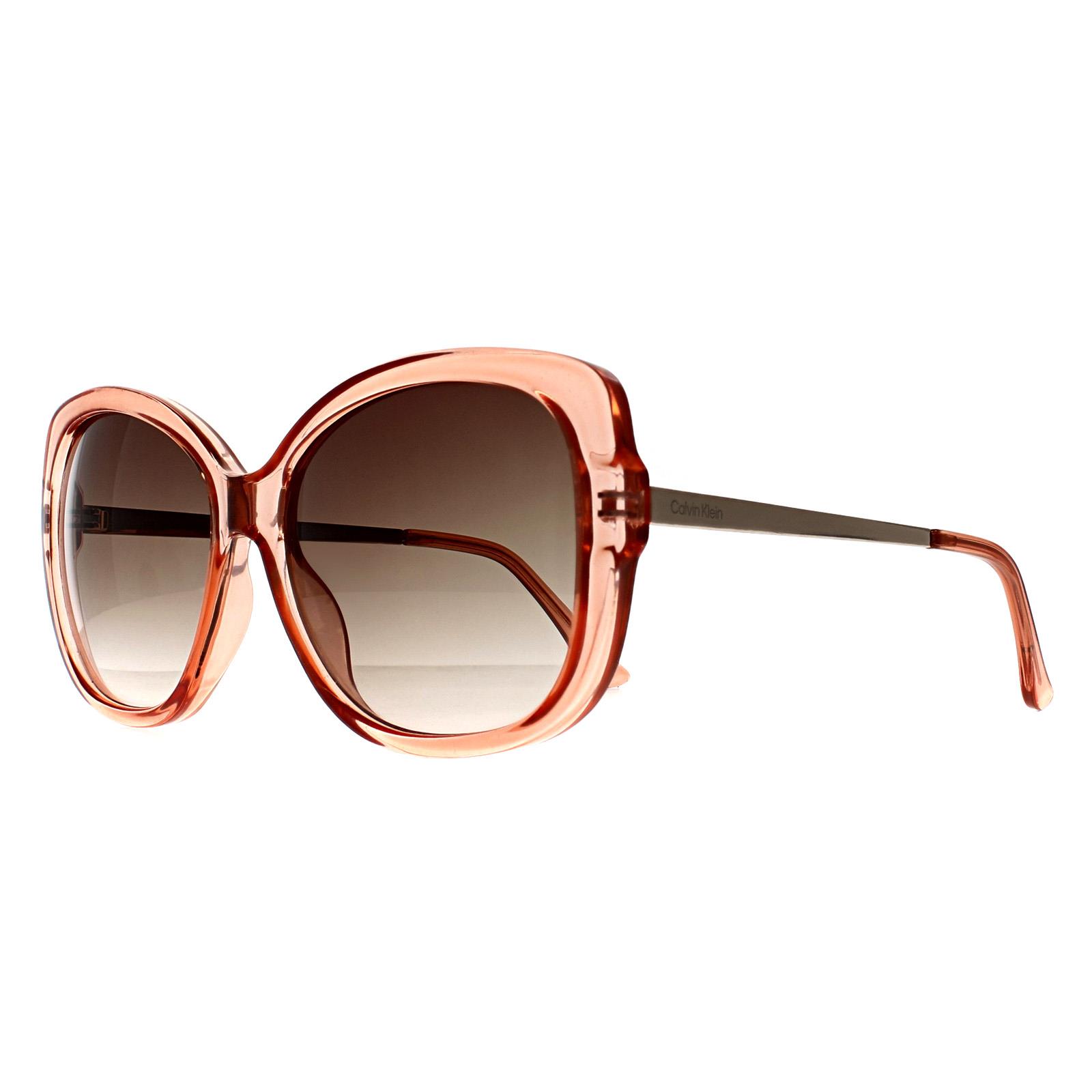 Pink Calvin Klein Pink Butterfly Dusty Pink Brown Gradient CK22548S, Image 2 of 3