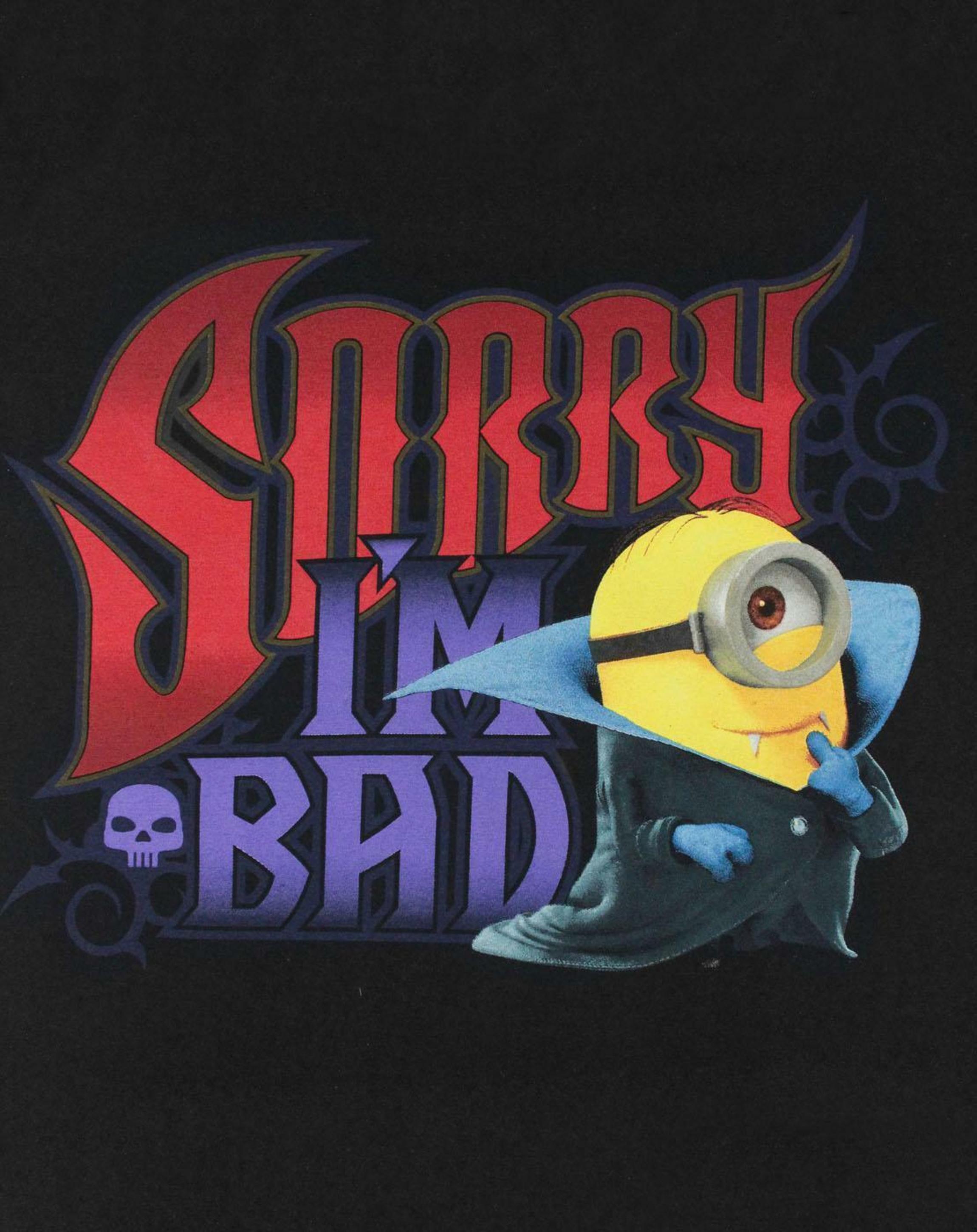 Black Minions Sorry I'm Bad Women's Vest, Image 2 of 4