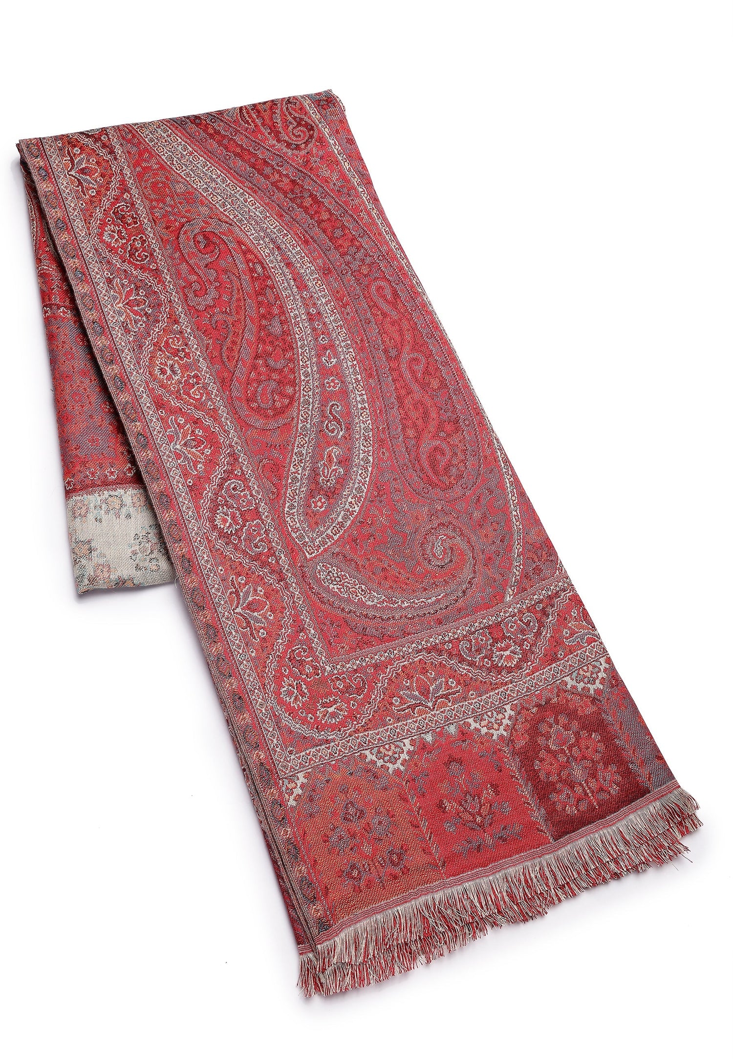 Multi Kashmiri Jamawar Scarf