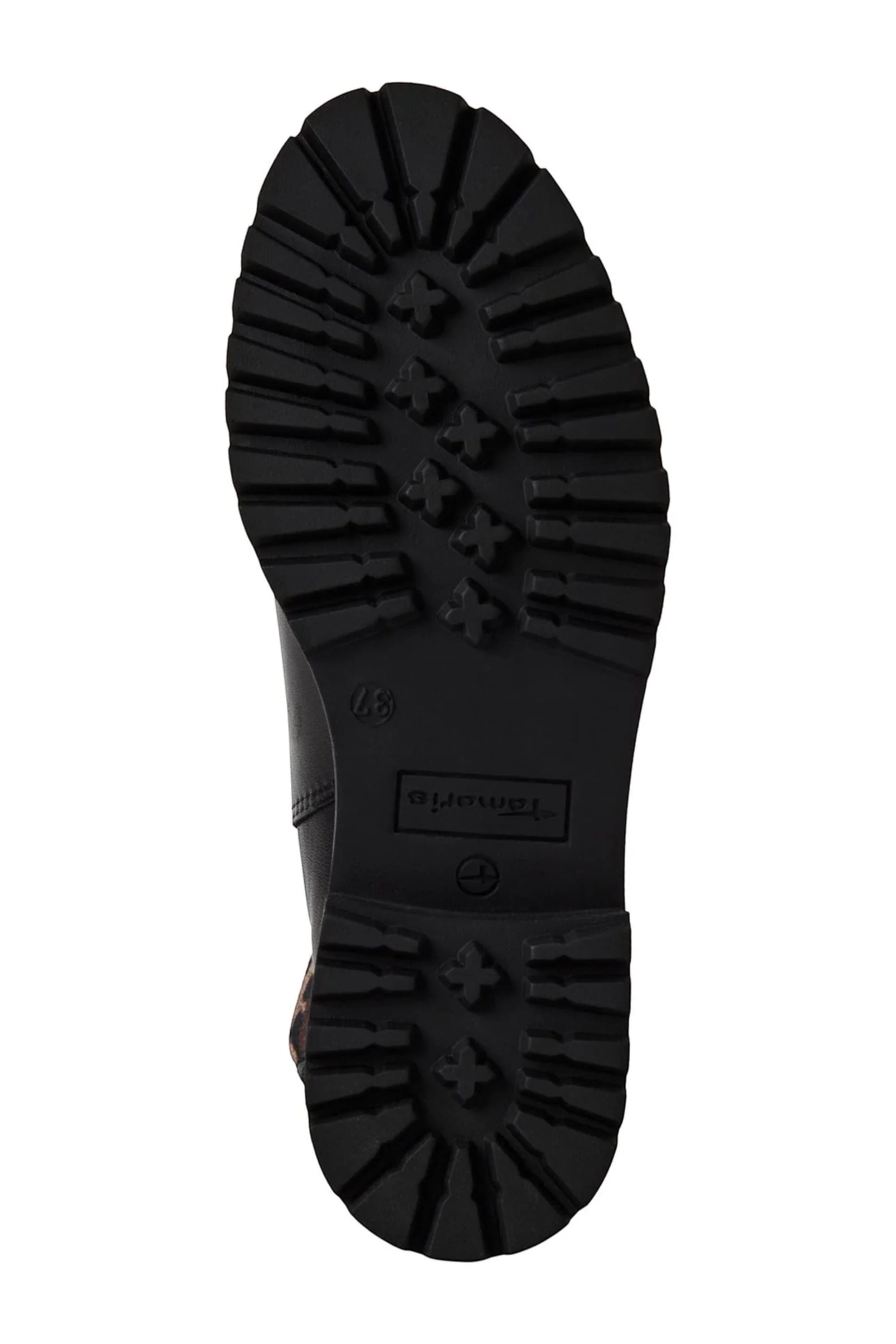 Black Tamaris Black Tamaris Black Leopard Chelsea Boots, Image 6 of 7