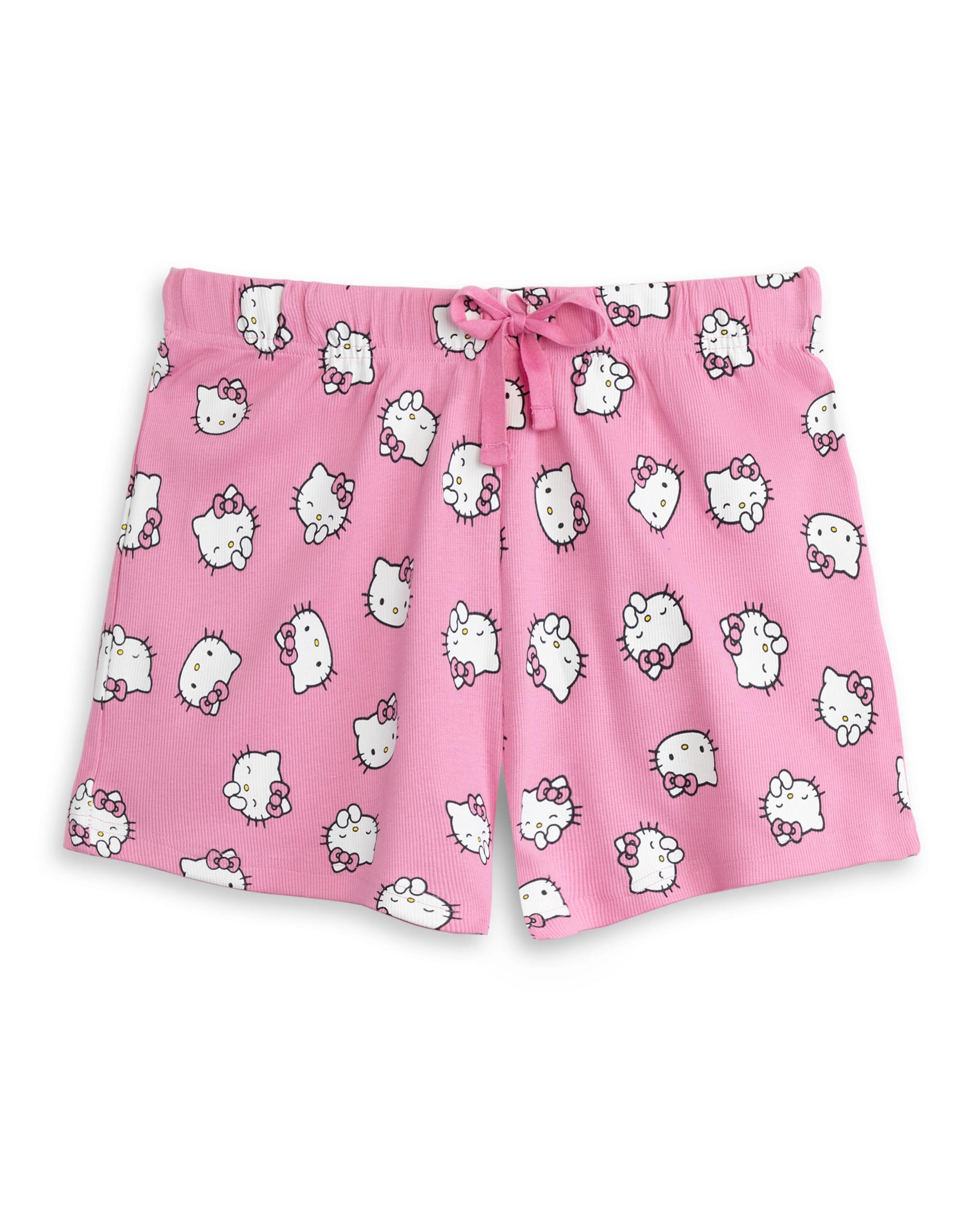Pink Hello Kitty Vest and Shorts Pyjama Set, Image 4 of 6