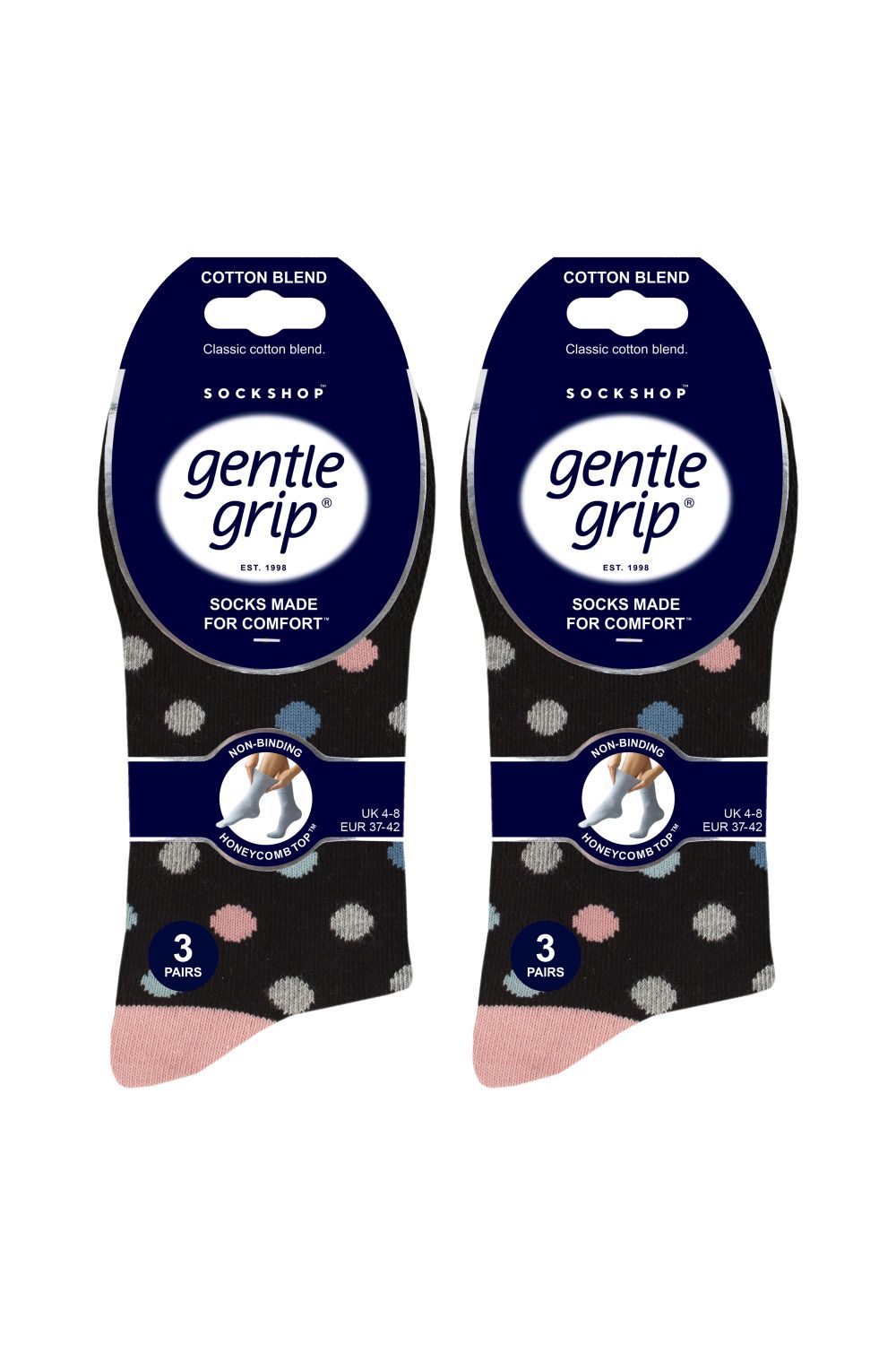 Ash 6 Pairs Non Elastic Socks, Image 2 of 3