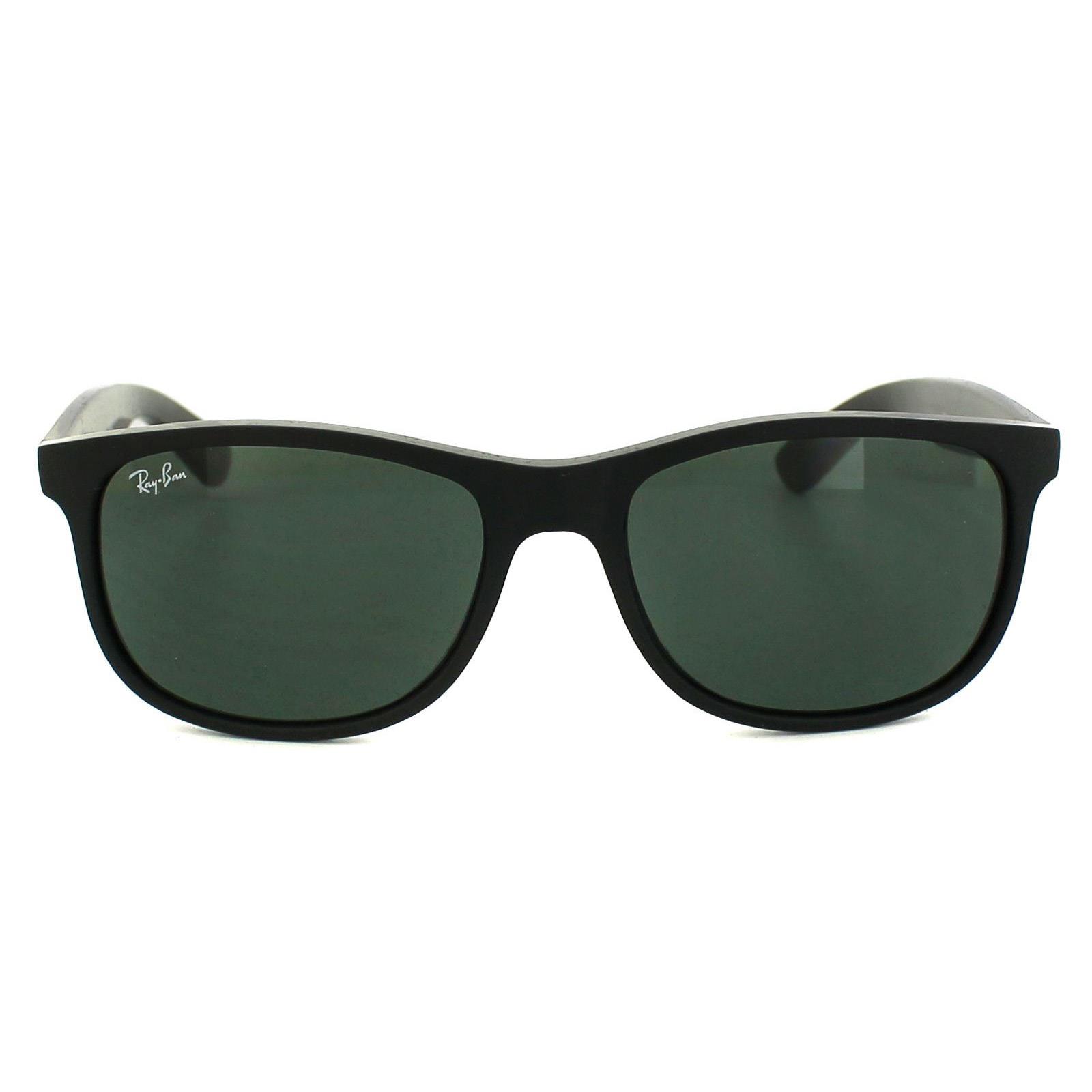 Black Aviator Matte Black Green Andy 4202 Sunglasses, Image 1 of 2