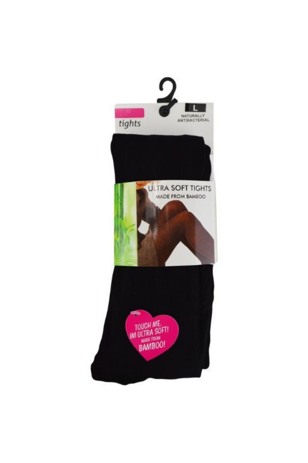 Black 2 Pack Soft Breathable Bamboo Tights in Black, Image 2 of 3