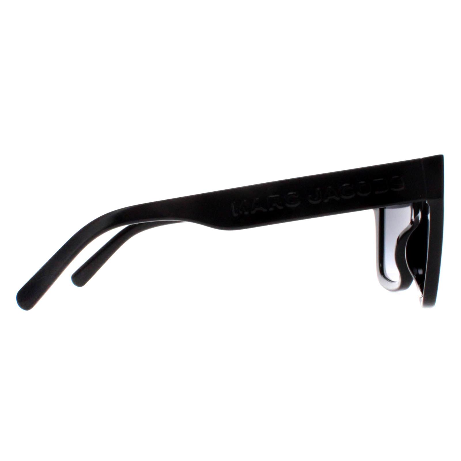 Black Marc Jacobs Black Square Shiny Black Dark Grey Gradient MARC 658/S, Image 4 of 4