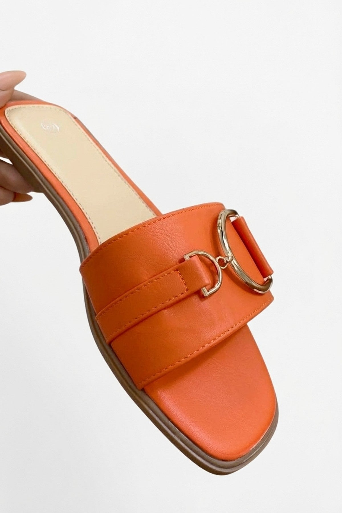 Black Ashleigh Gold Detail Sliders