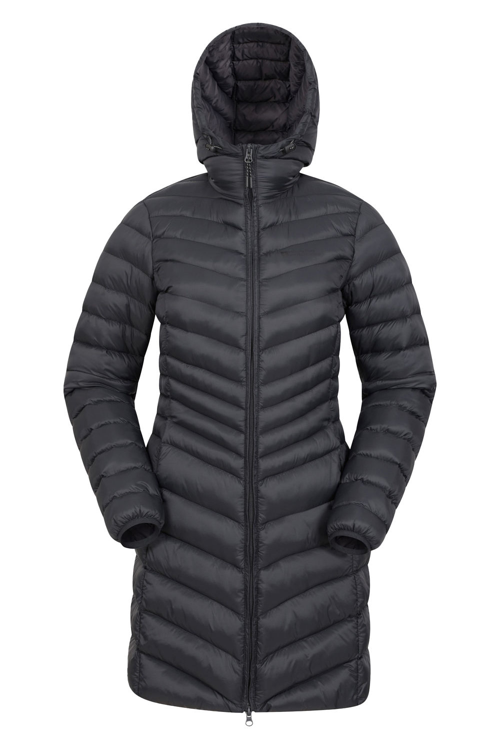 Black Florence Long Padded Jacket, Image 1 of 7
