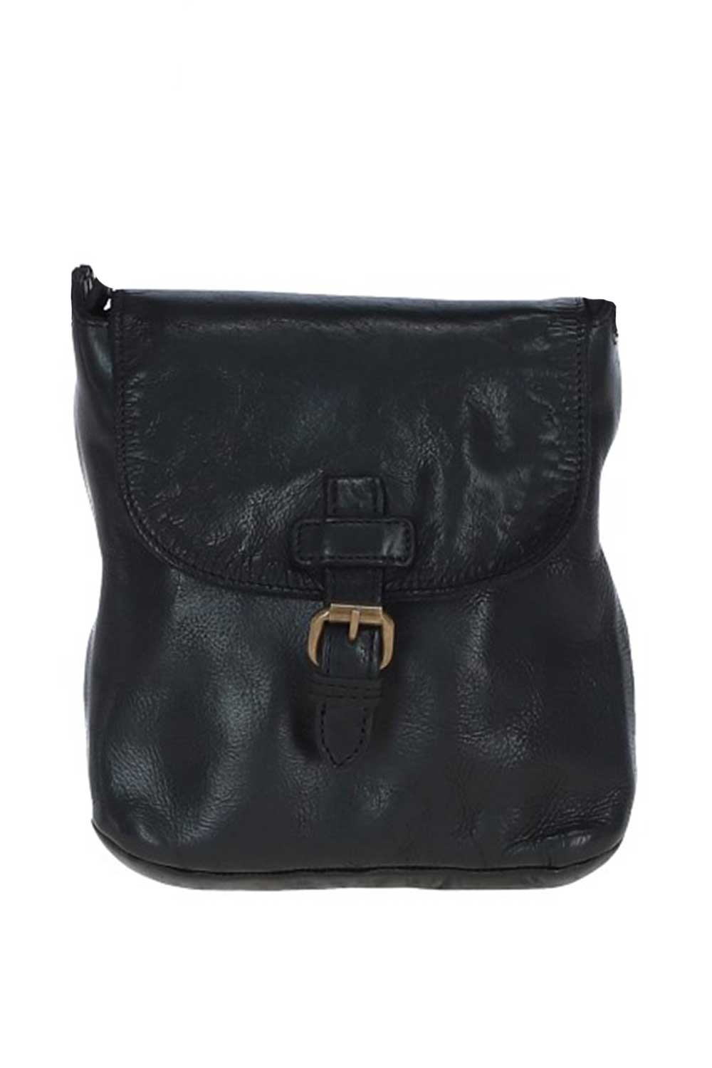 Black Real Leather Small Luxurious Flight Bag, Image 1 of 5