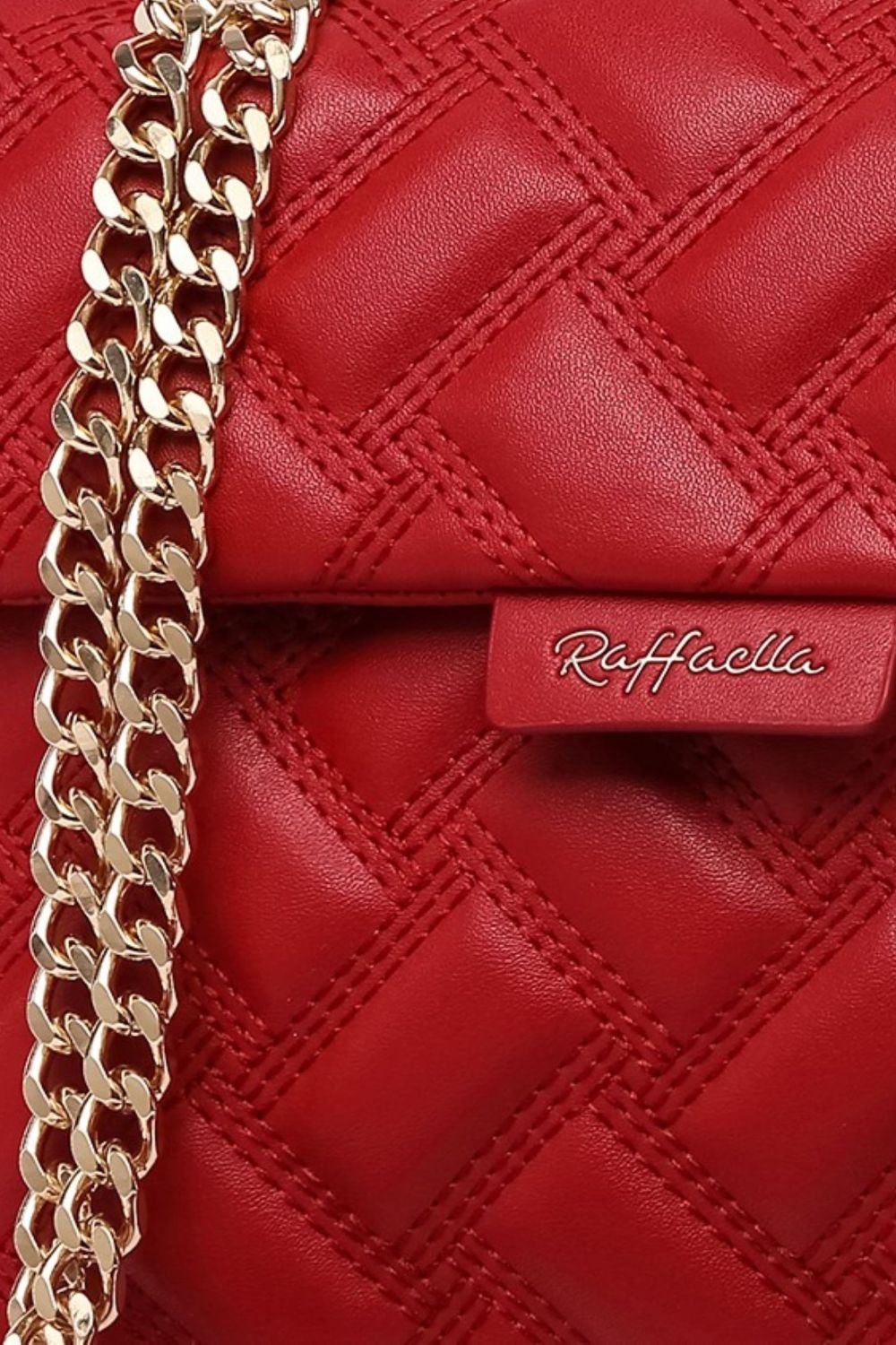 Red Quilted Chain Bag, Image 2 of 2