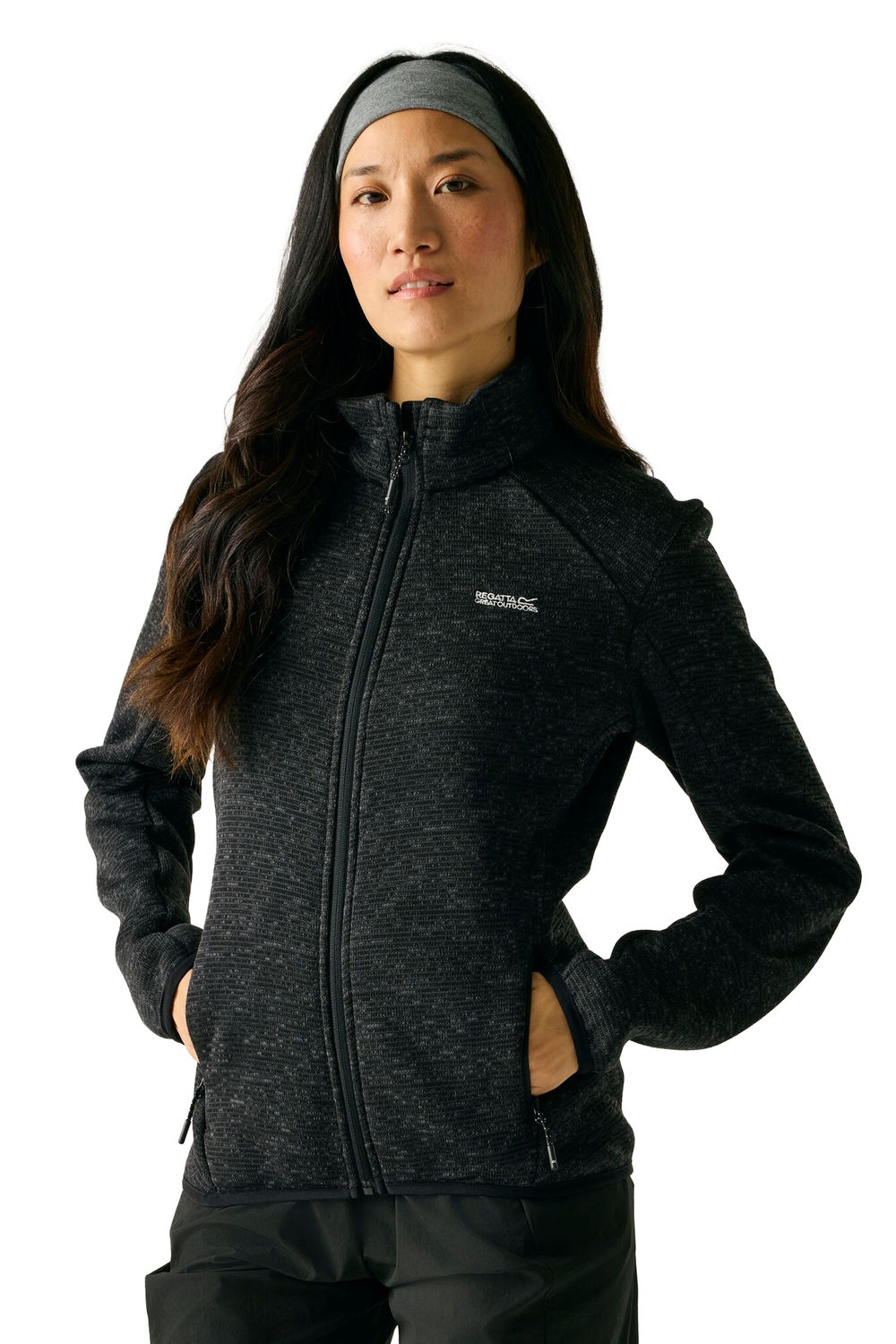 Black Newhill Full Zip Fleece Jacket, Image 5 of 5
