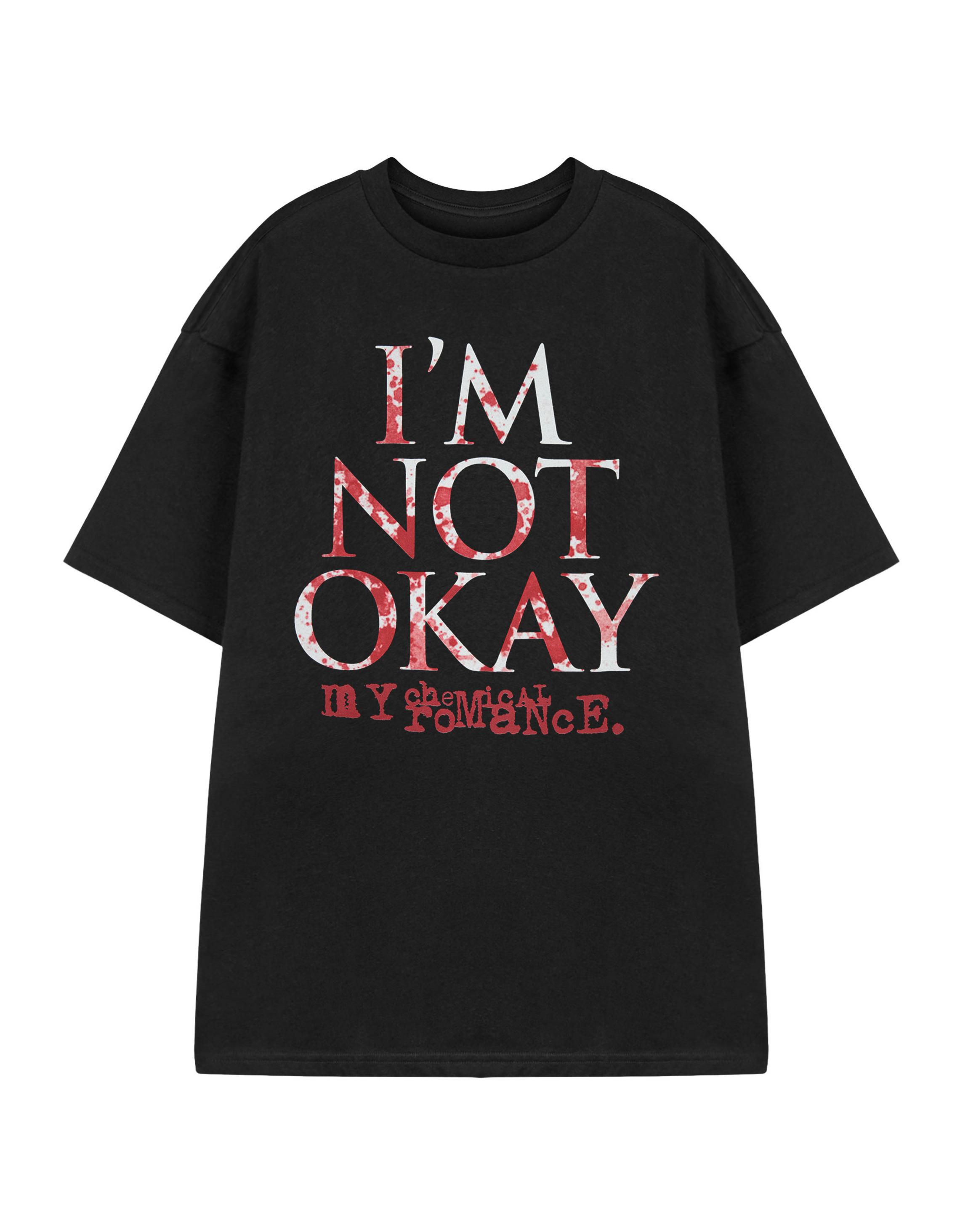 Black My Chemical Romance I'm Not Okay T-Shirt
