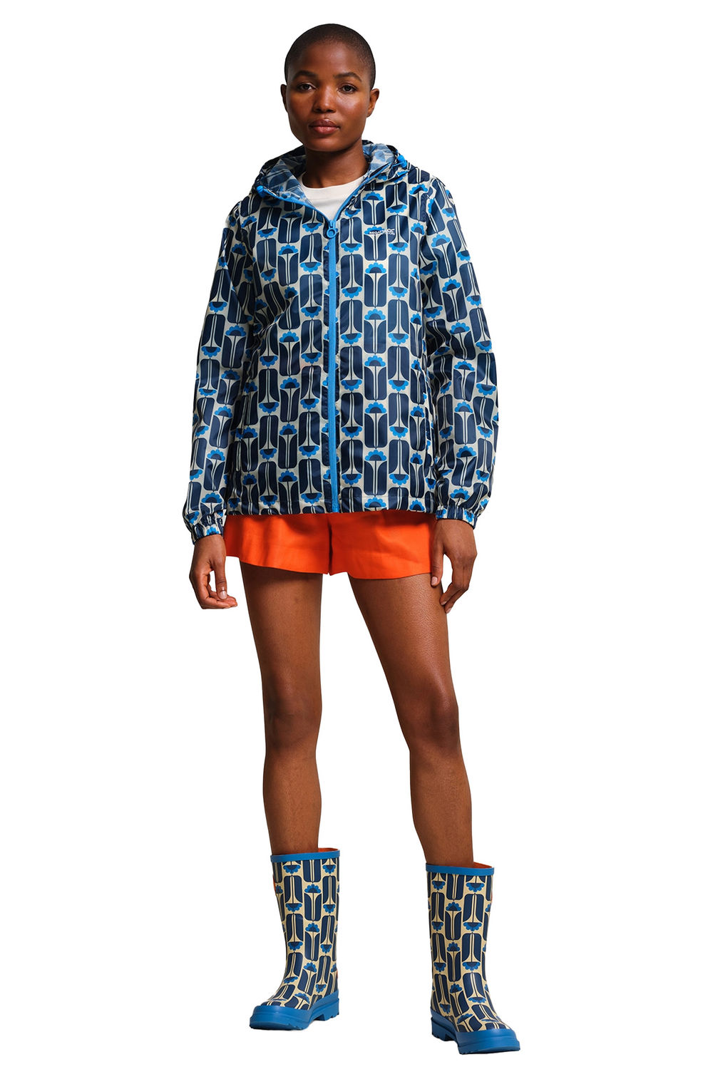 Navy Orla Kiely Tall Flowers Jacket, Image 4 of 4