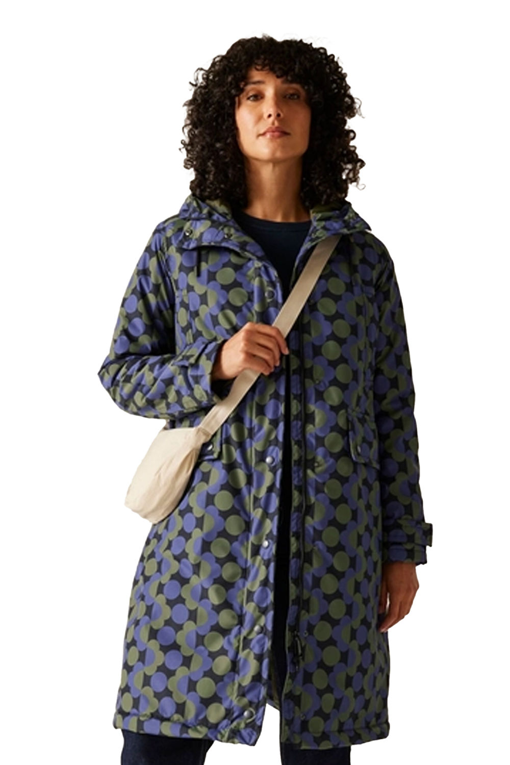Multi Orla Kiely Floral Long Waterproof Jacket, Image 4 of 6