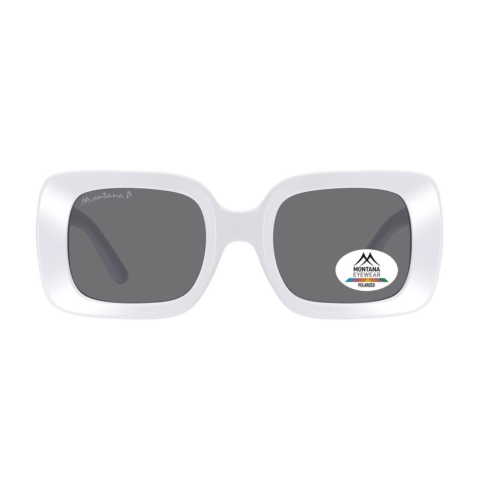 White Montana White Square White Grey Polarized MP68, Image 1 of 3