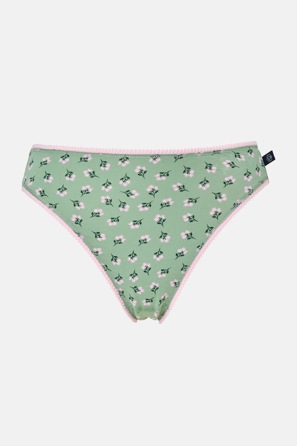 Multi Pack of Four "Juniper" Bamboo High Leg Knickers, Image 5 of 5