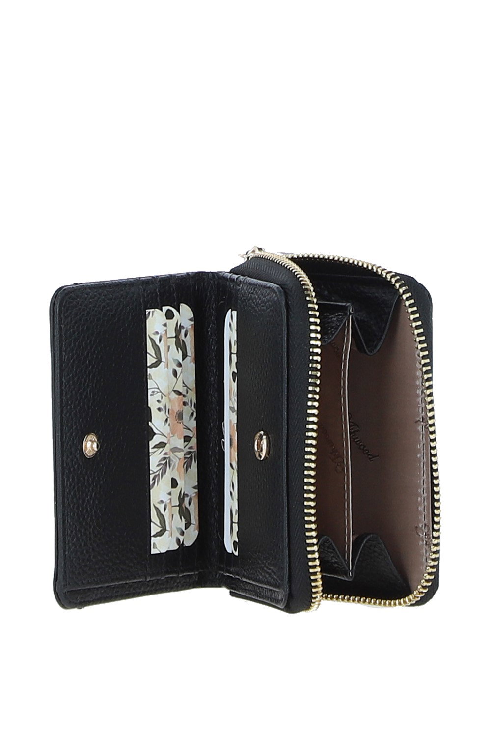 Black 'Sorellia' Real Leather Purse, Image 3 of 4
