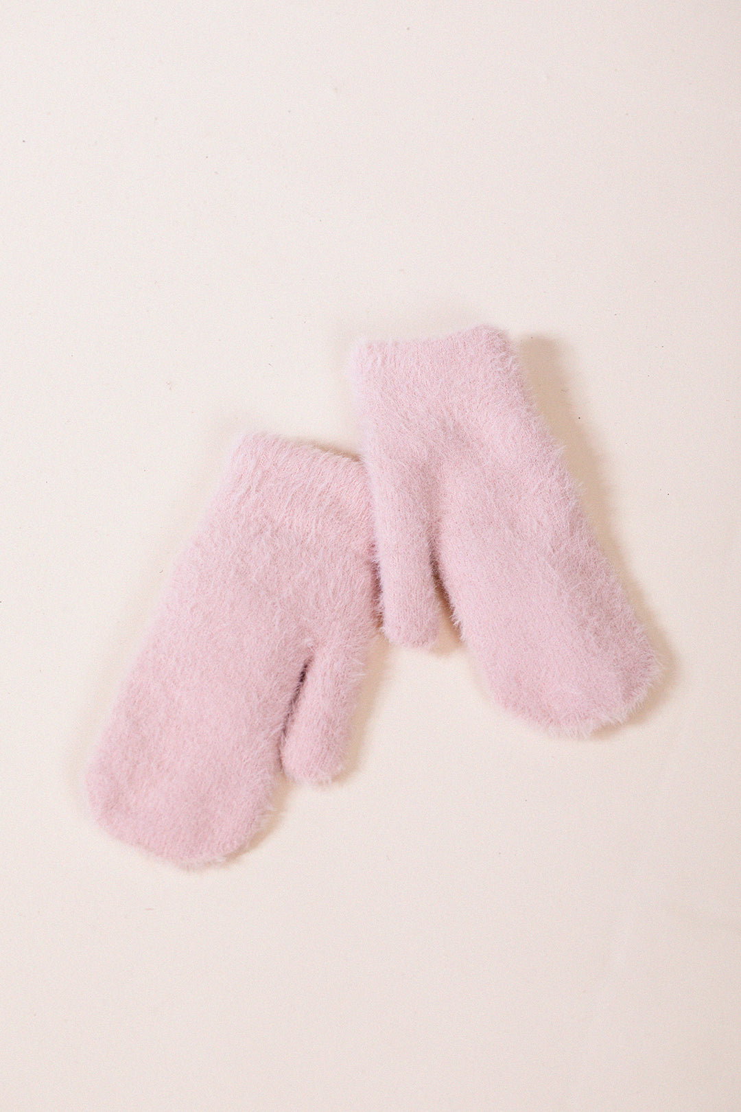 Pink Soft Knit Mittens, Image 2 of 4