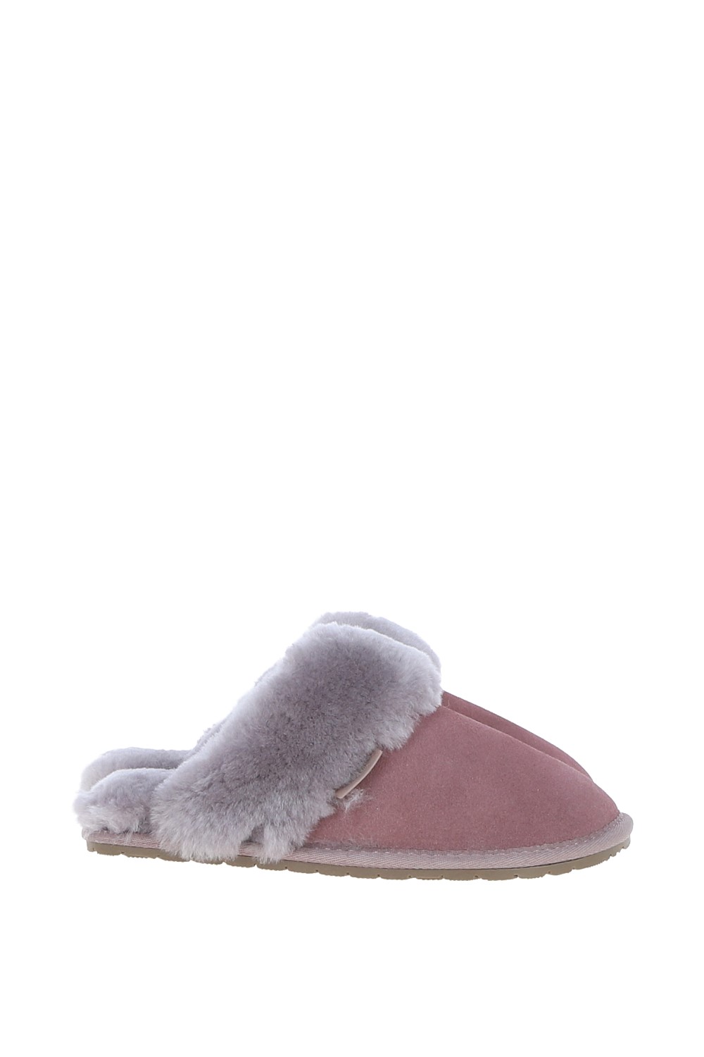 Lilac Fenland England Lilac 'Pippa' Classic Suede Sheepskin Slippers, Image 4 of 4